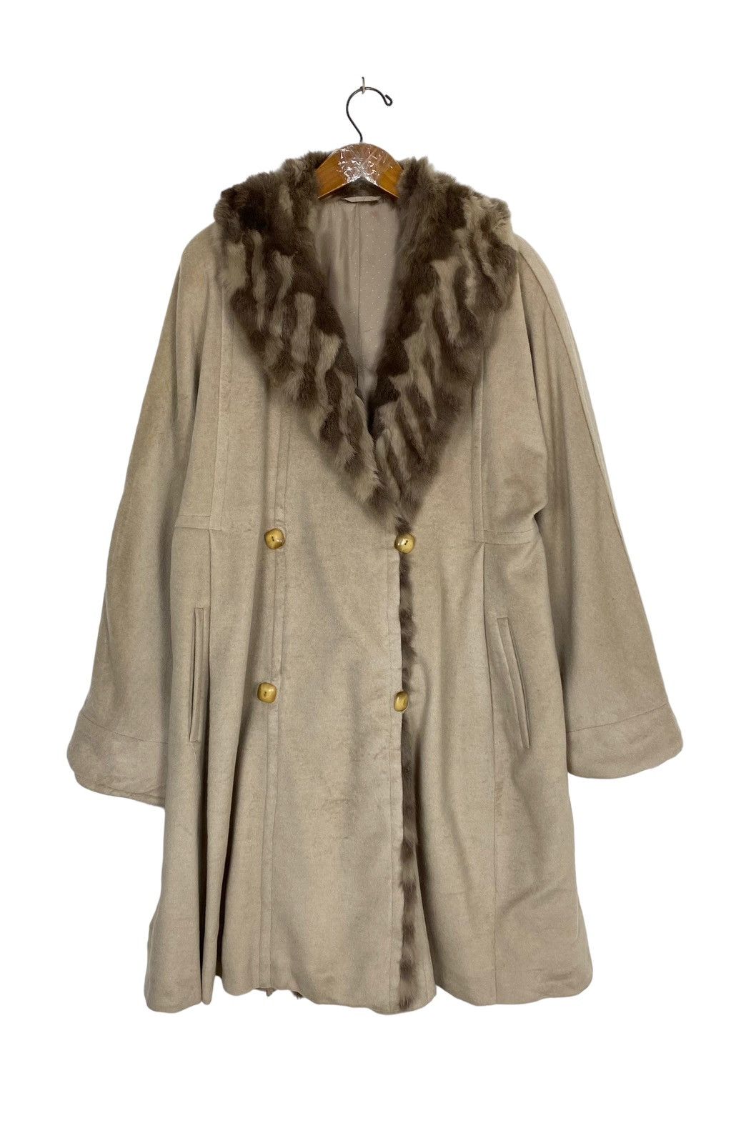 Rare‼️ Vtg CALW Cashmere Fur Coat Parka Made West Germany