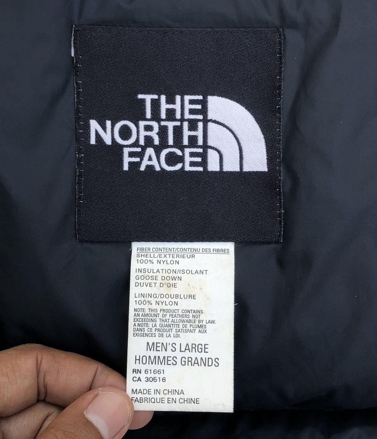 The North Face Vintage The North Face Goose Down Puffer Jacket Black Size US L / EU 52-54 / 3 - 21 Thumbnail