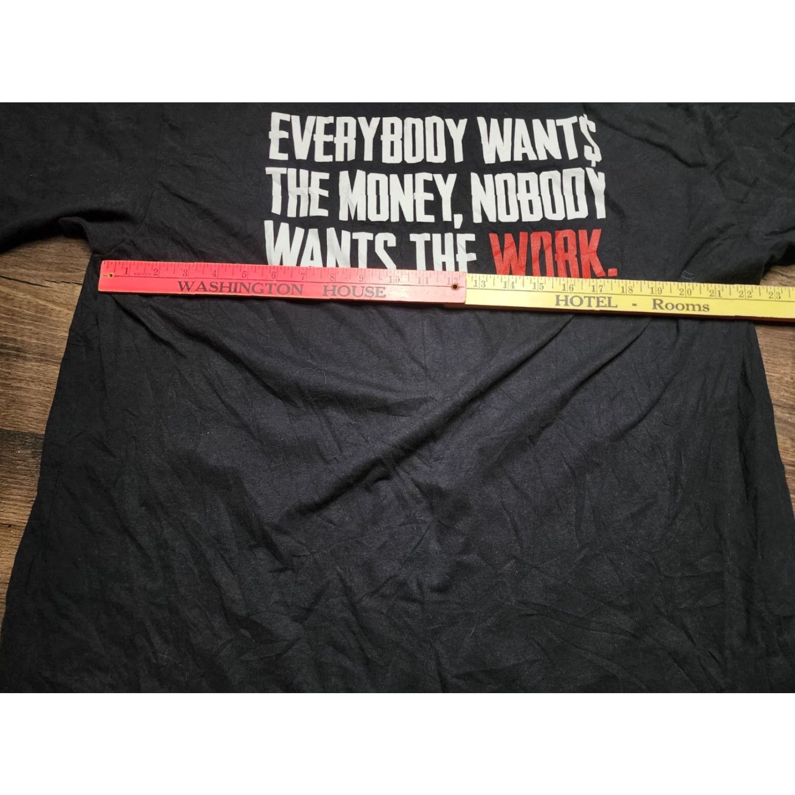 Doublet Vintage Weworkin Mens 2XL Graphic T-Shirt Double Sided USA Union Workwear Black Size US XXL / EU 58 / 5 - 3 Thumbnail