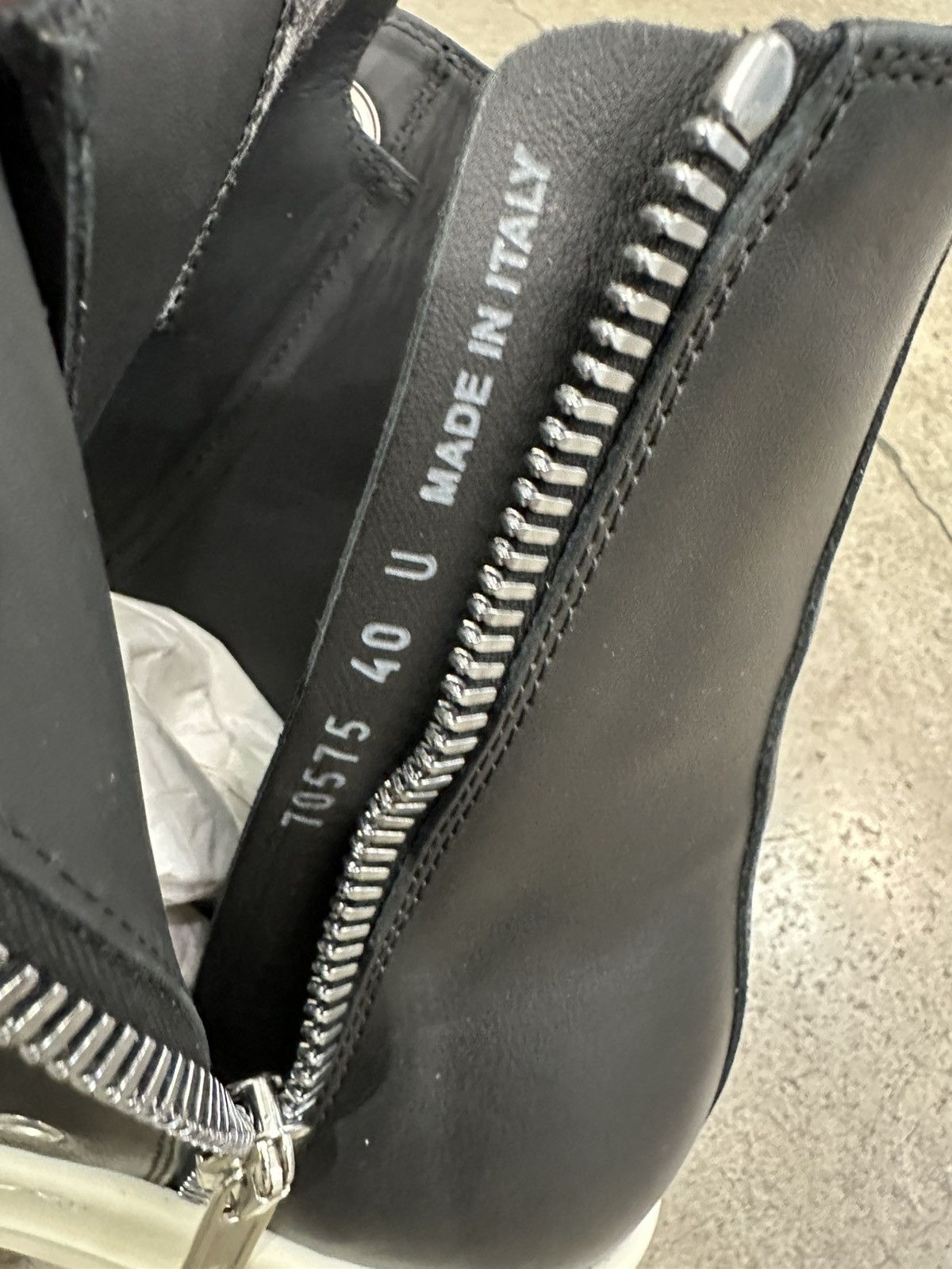Rick Owens RICK OWENS - Jumbo High Black Milk Size US 7 / EU 40 - 6 Thumbnail