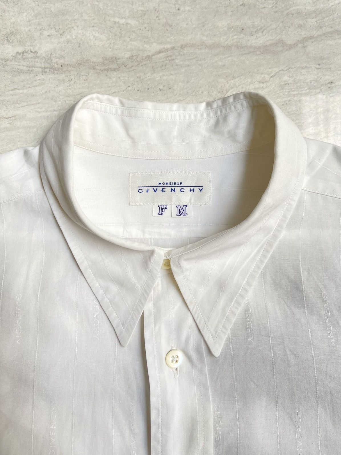 Givenchy GIVENCHY MONSIEUR White Shirt Size US S / EU 44-46 / 1 - 5 Thumbnail