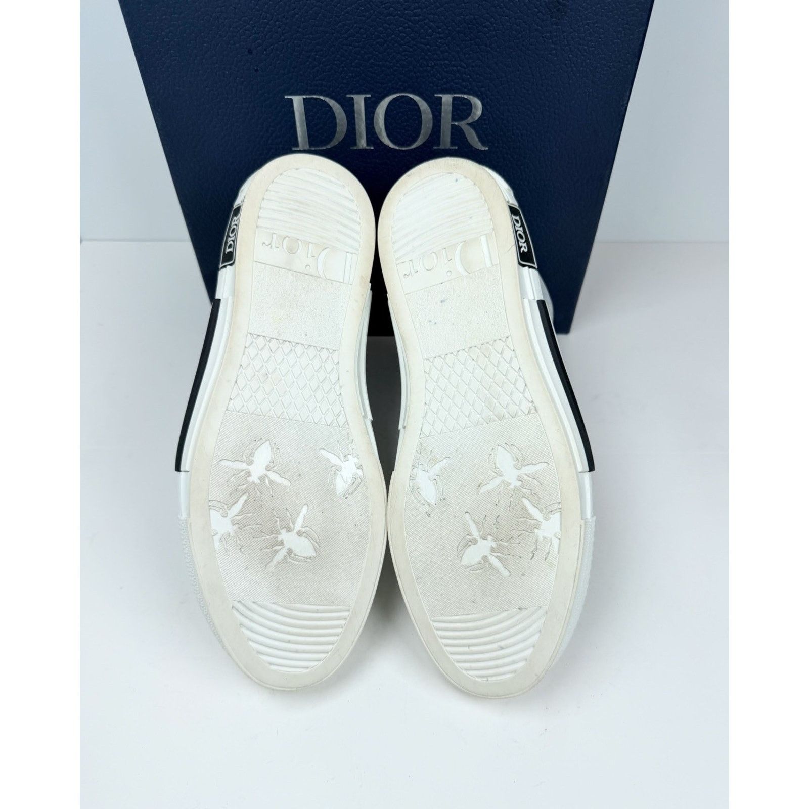 Dior Size 40EU/7US - Dior B23 High Dior White/Blue Size US 7 / EU 40 - 7 Thumbnail