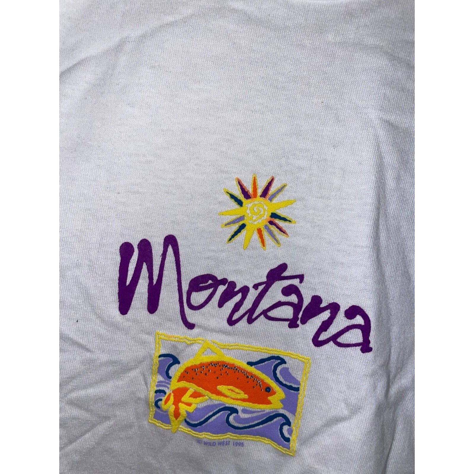 Vintage Vintage Montana Fish Shirt Graphic Sun Tank Tee VTG 90s L Size US L / EU 52-54 / 3 - 3 Thumbnail