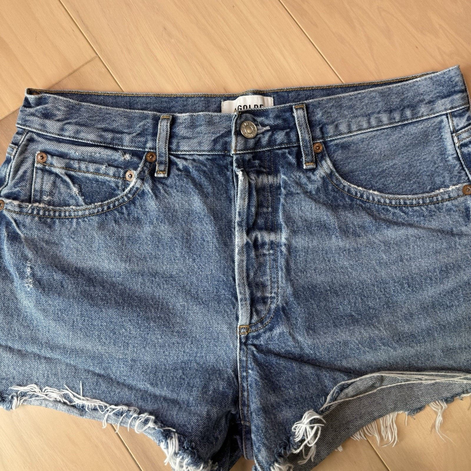 Agolde Agolde Parker Denim Shorts Women's 32 Blue Jorts Summer Size 32" / US 10 / IT 46 - 4 Thumbnail
