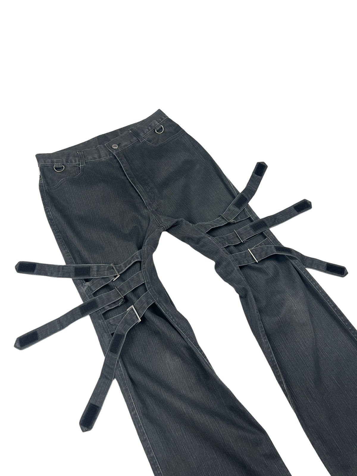 Japanese Brand Slash Number 🇯🇵 Bondage Denim Size US 29 - 4 Thumbnail