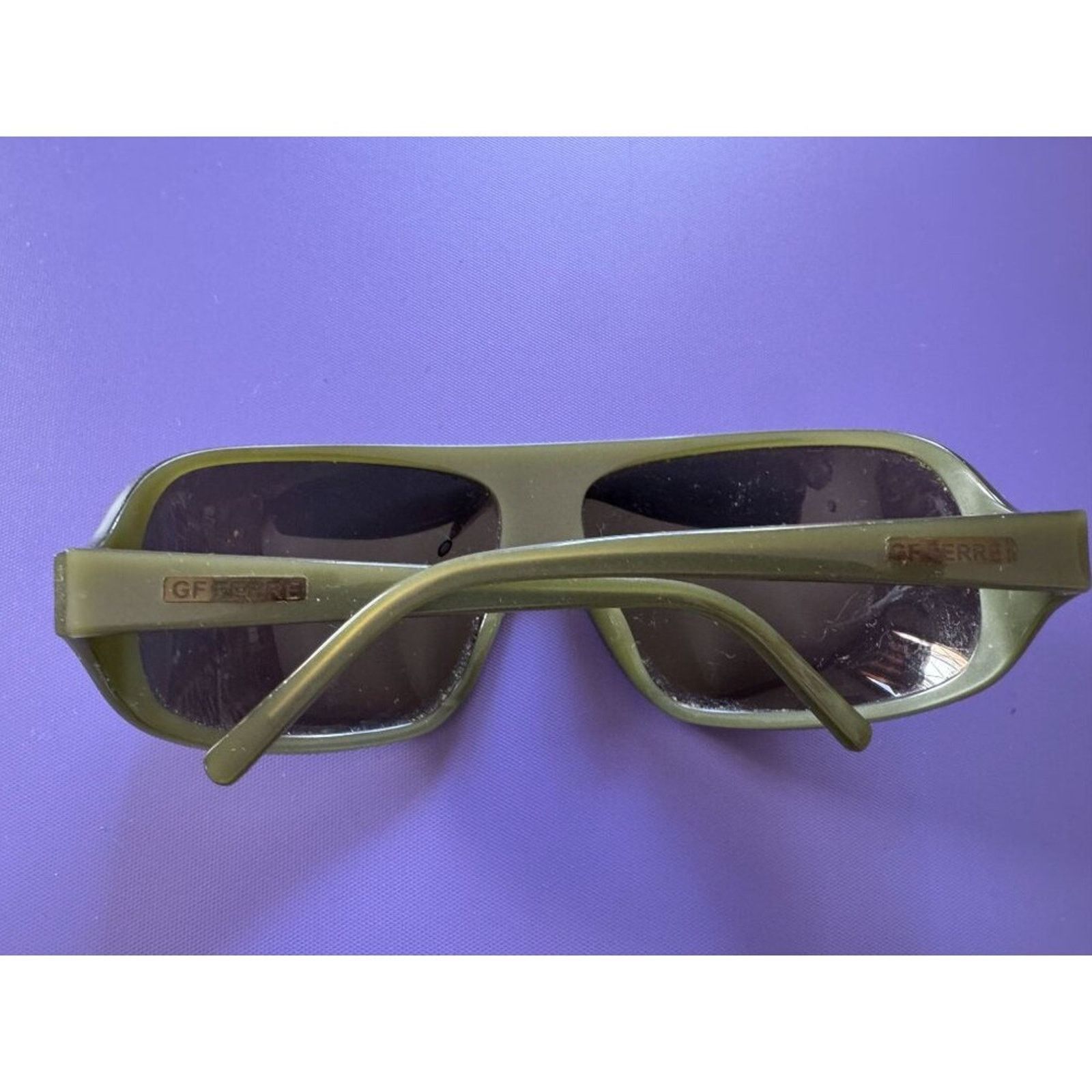 GF Ferre Italy RARE Vintage GF Ferre Sunglass Green FF59103 64 14 120 Size ONE SIZE - 2 Thumbnail
