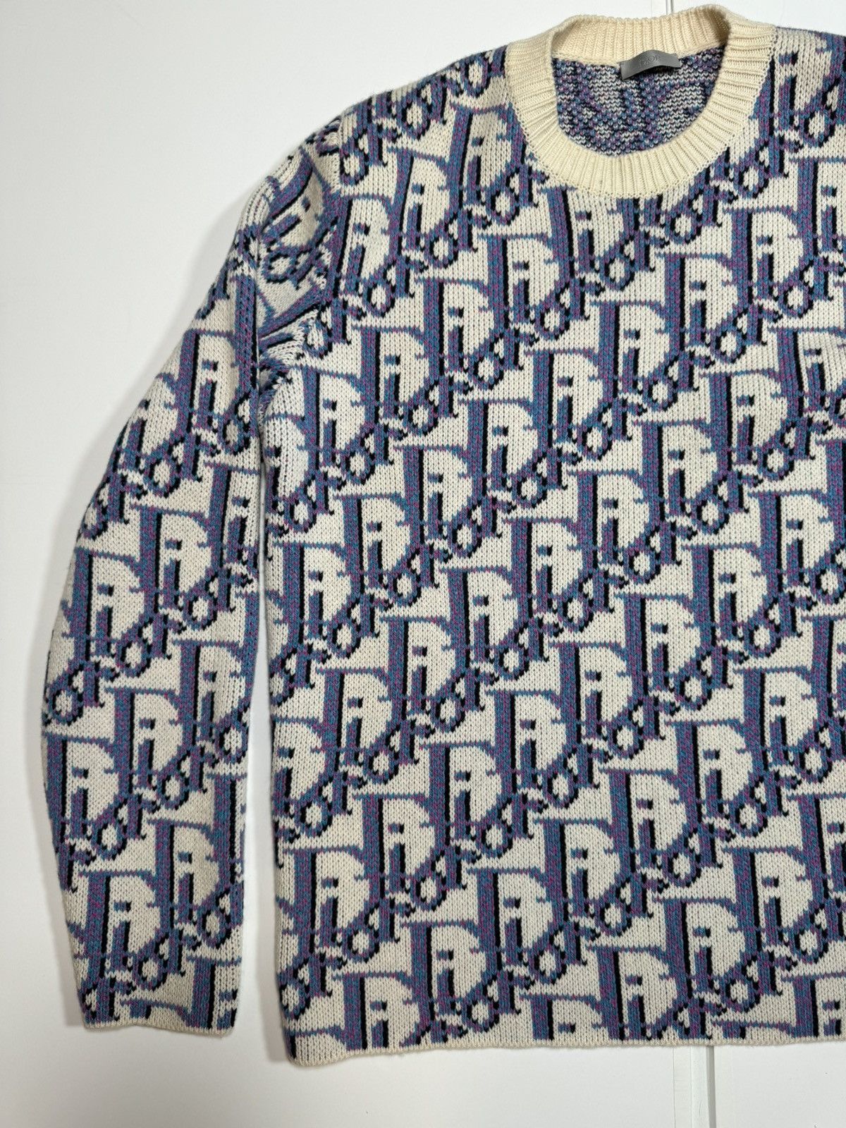 Dior Dior Oblique Multi-Color Knit Sweater Size US L / EU 52-54 / 3 - 3 Thumbnail