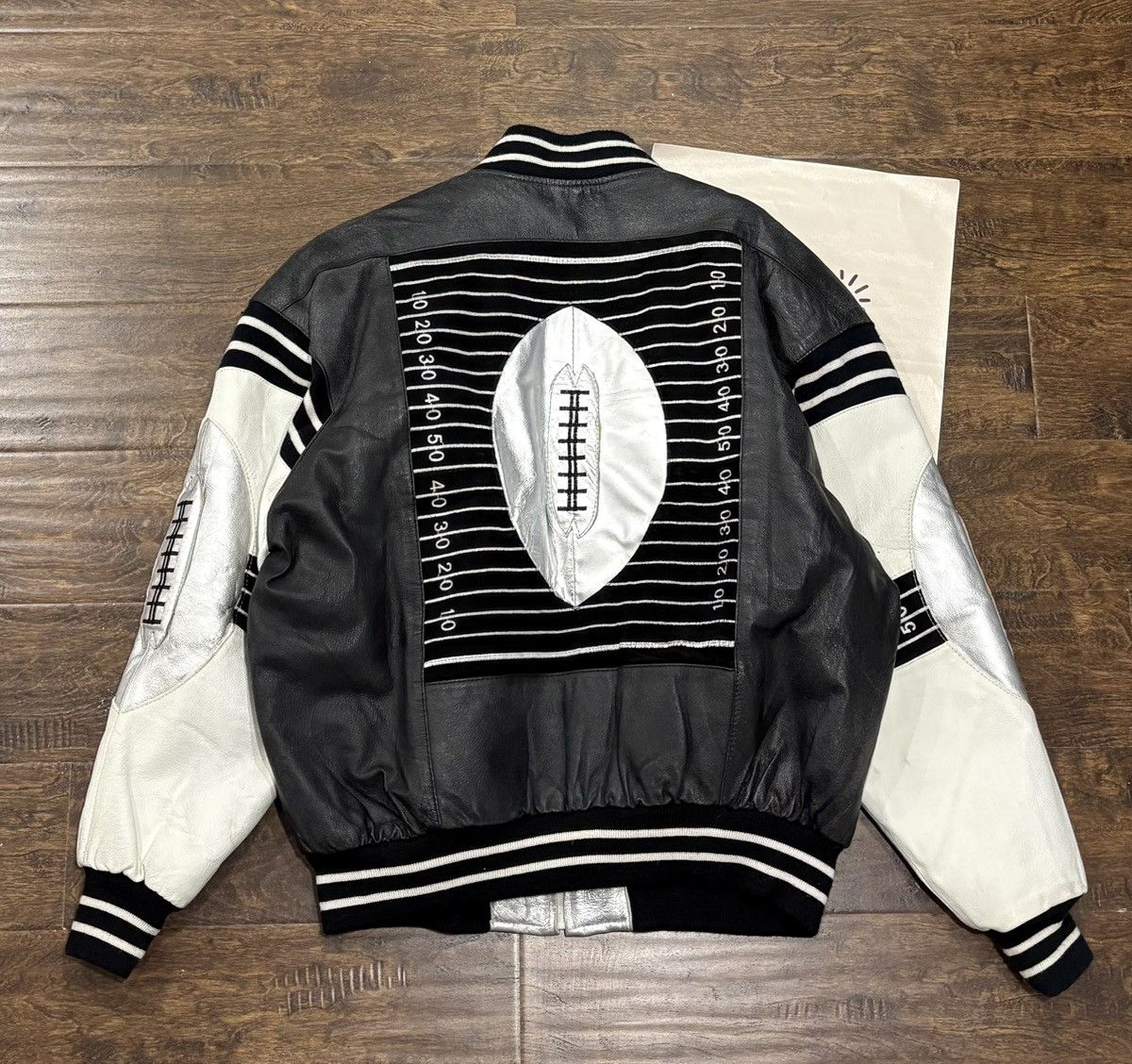 Michael Hoban RARE VINTAGE MICHAEL HOBAN WHEREMI FOOTBALL LEATHER JACKET Size US XL / EU 56 / 4 - 1 Thumbnail