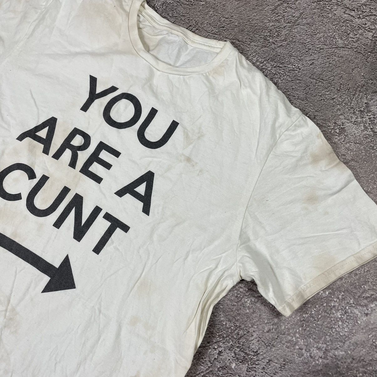 Vintage Vintage Y2K ADULT “ YOU ARE CUNT “ THRASHED FUNNY Tee Size US M / EU 48-50 / 2 - 5 Thumbnail