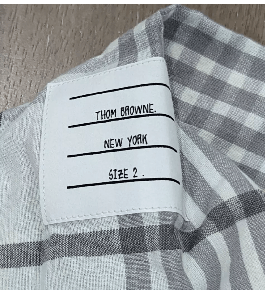 Thom Browne THOM BROWNE Contrast Stripe Sport Shirt Gray 2 - Medium Size US M / EU 48-50 / 2 - 9 Thumbnail