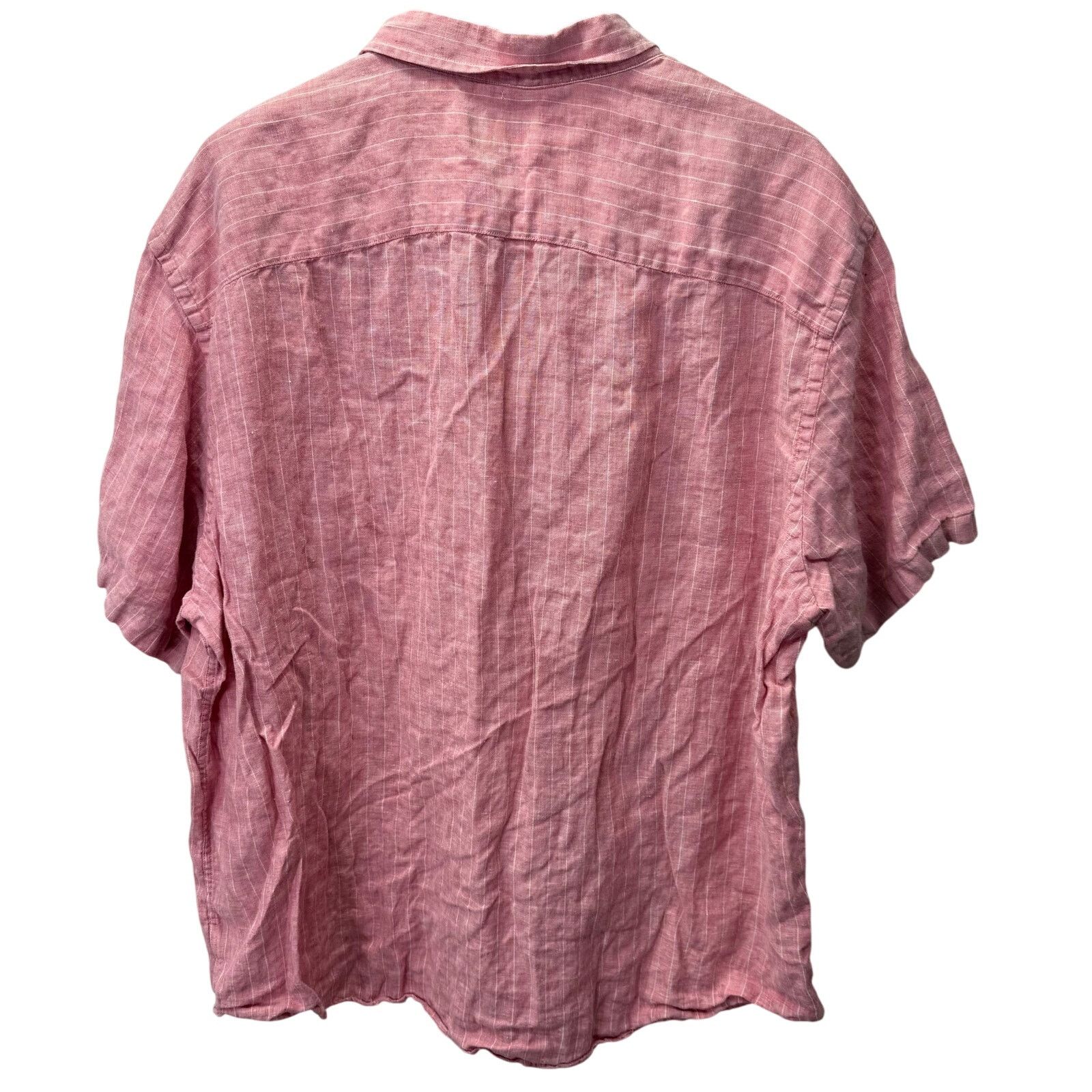 UNTUCKit UNTUCKit Men's Shirt sz XXXL Short Sleeve Linen #G674 Size US XXL / EU 58 / 5 - 2 Thumbnail