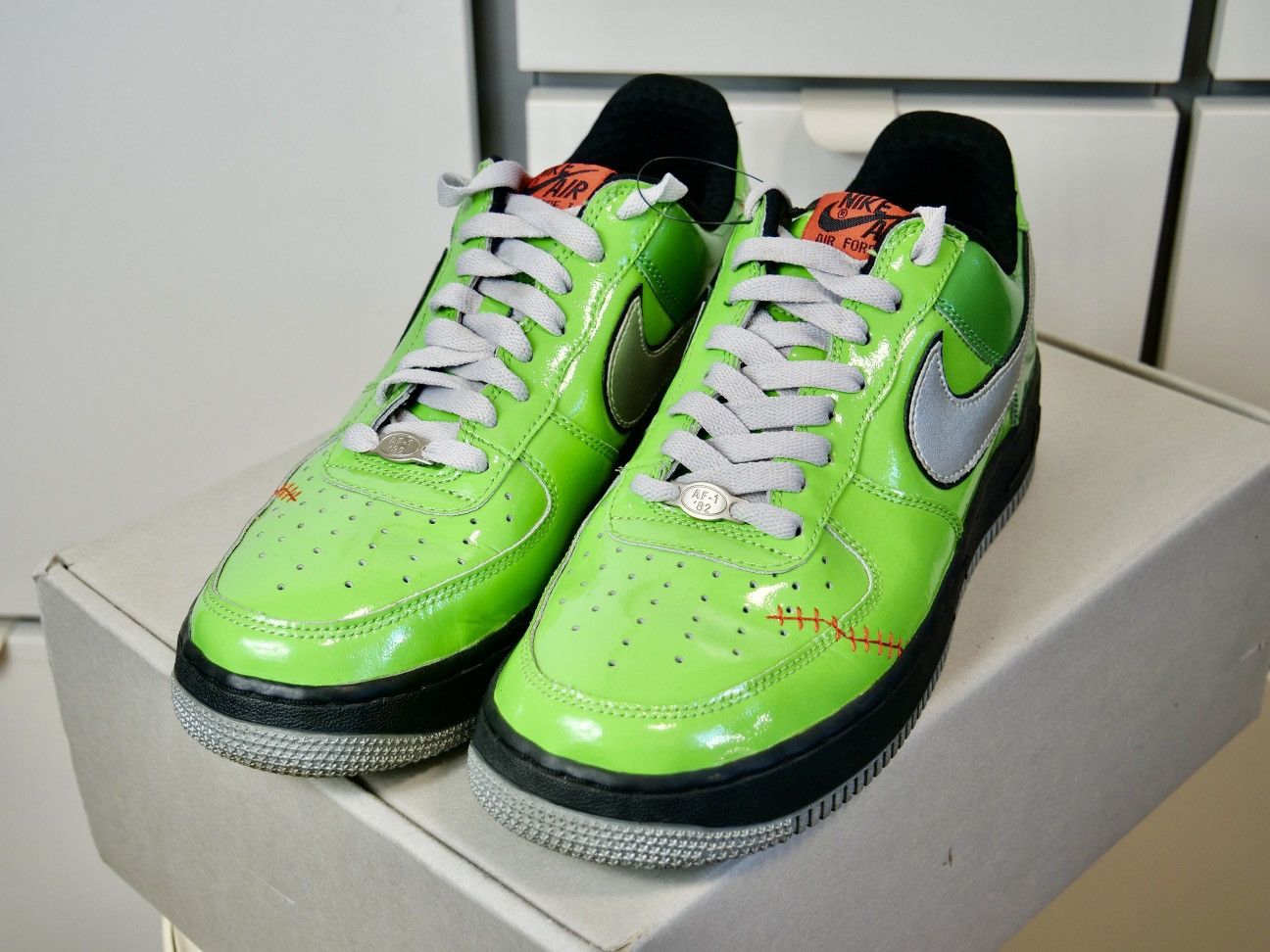Nike Like New Nike Air Force AF1 QS Halloween Frankenstein Size US 9 / EU 42 - 9 Thumbnail