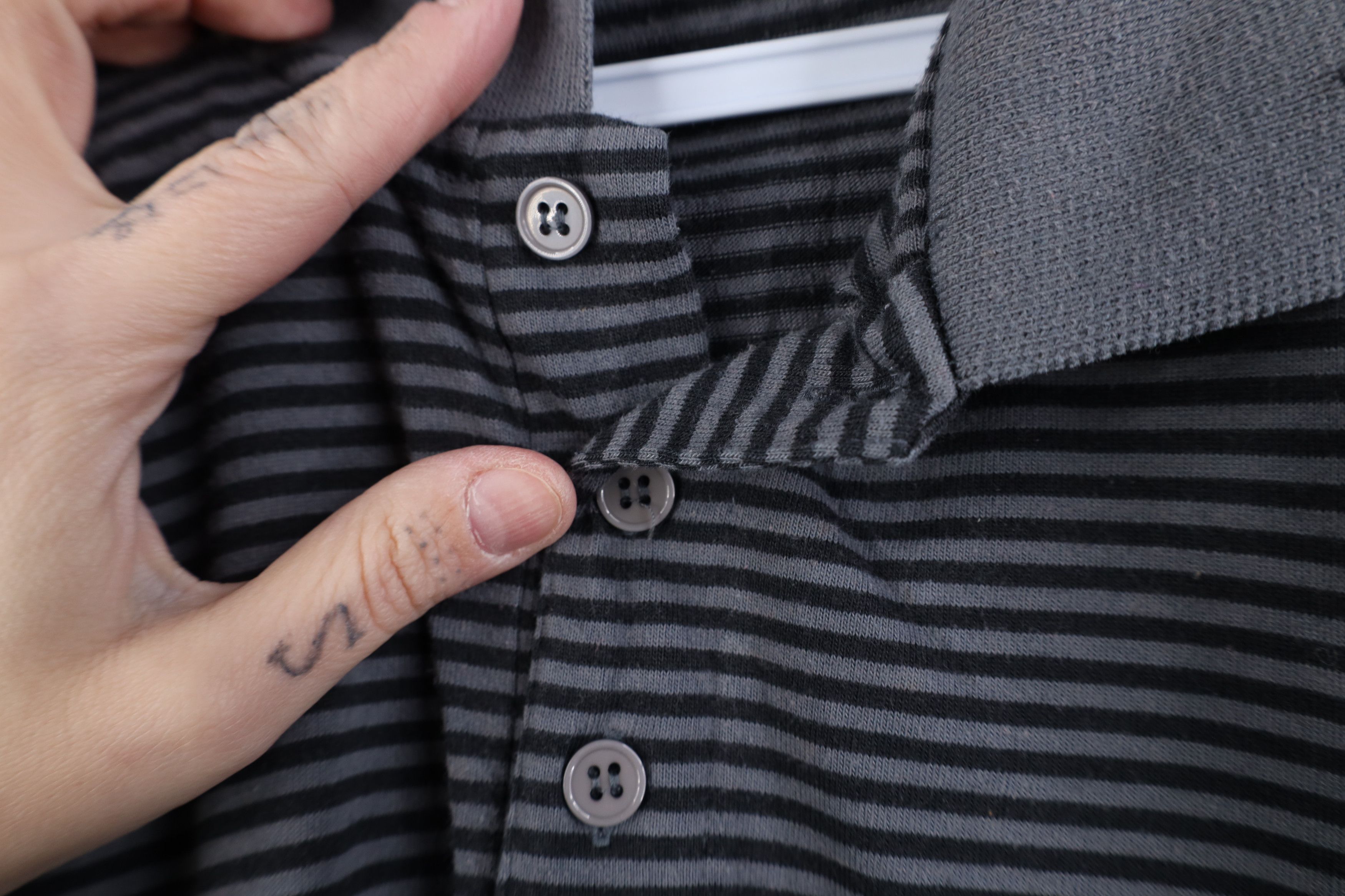 Vintage Vintage 90s Streetwear Striped Long Sleeve Rugby Polo Shirt Size US M / EU 48-50 / 2 - 5 Thumbnail