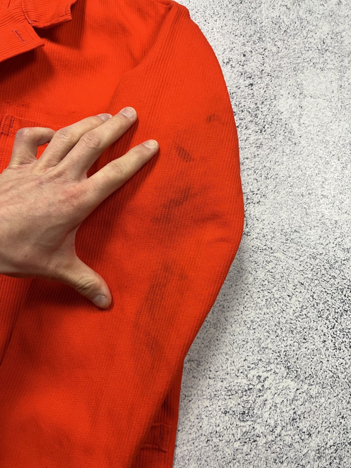 Le Laboureur Vintage 90’s Streule’s German Workwear Chore Jacket Orange Size US L / EU 52-54 / 3 - 7 Thumbnail