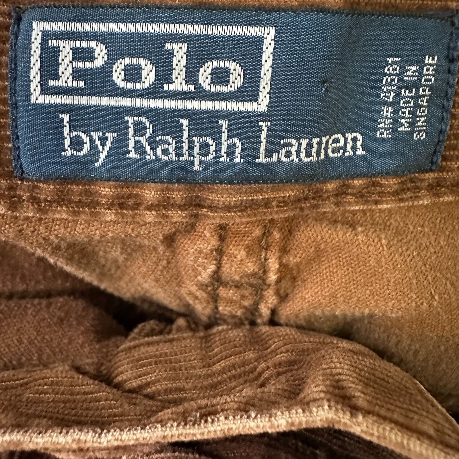 Polo Ralph Lauren Polo Ralph Lauren Corduroy Pants Men’s 35 x 30 Brown Pockets Size US 35 - 4 Thumbnail