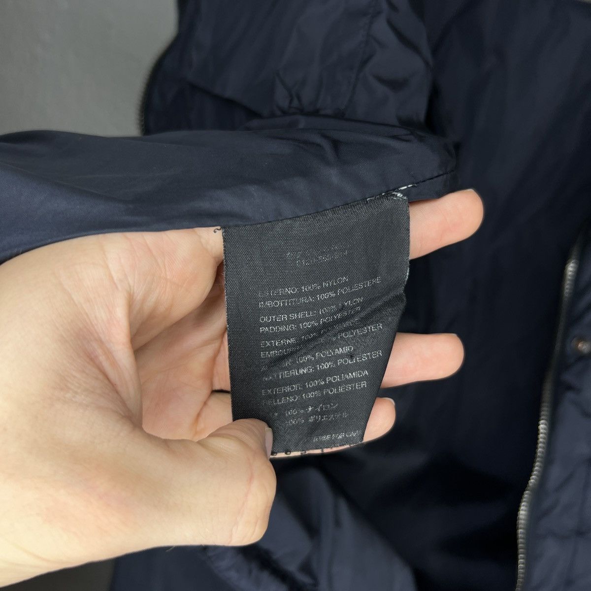 Prada Prada Milano Puffer Jacket Nylon Navy Logo Retro Y2K Drill Size M / US 6-8 / IT 42-44 - 8 Thumbnail