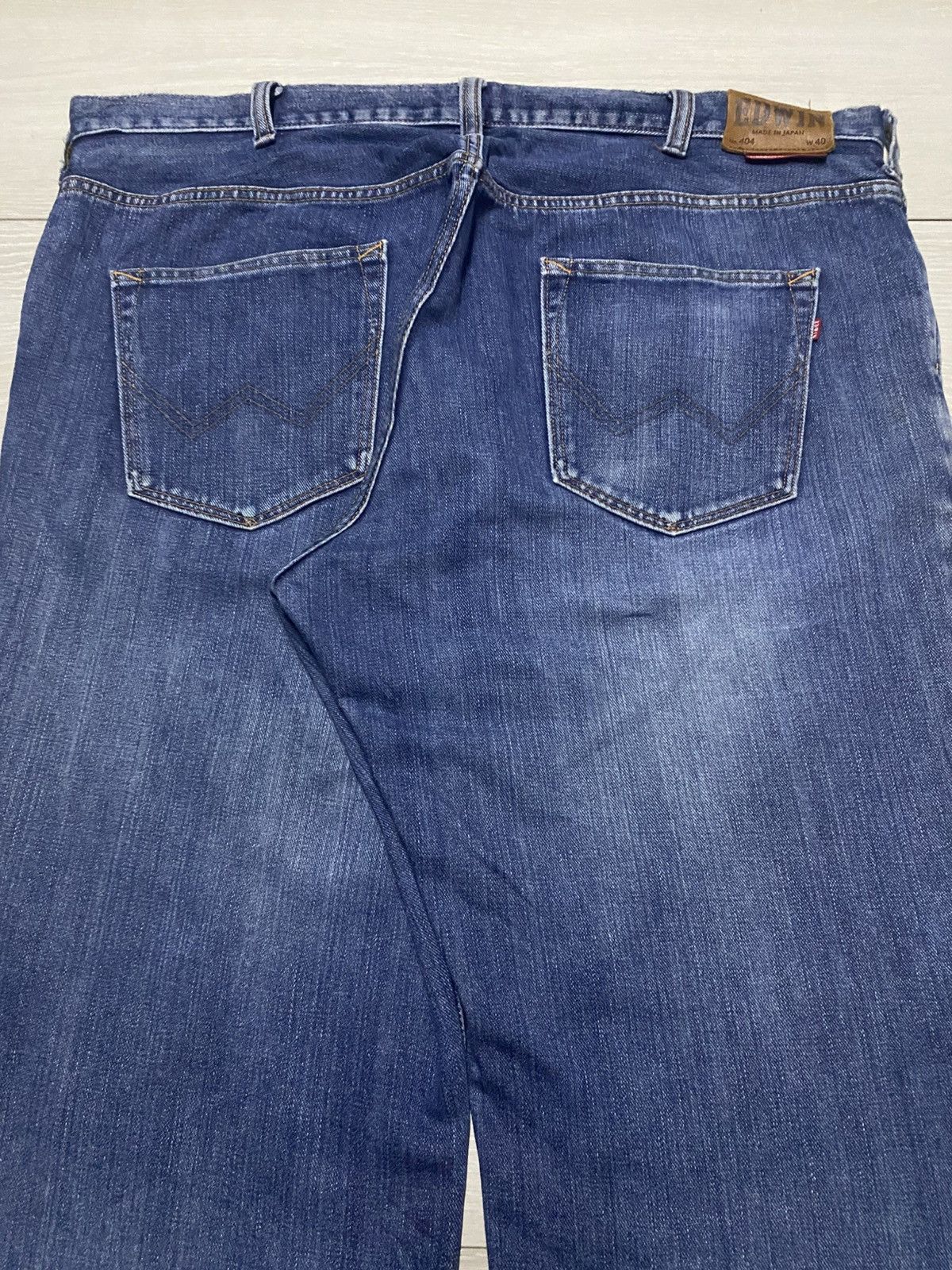 Edwin Vintage Edwin Internatinal basic Blue Wash Big Size W41 Size US 41 - 4 Thumbnail