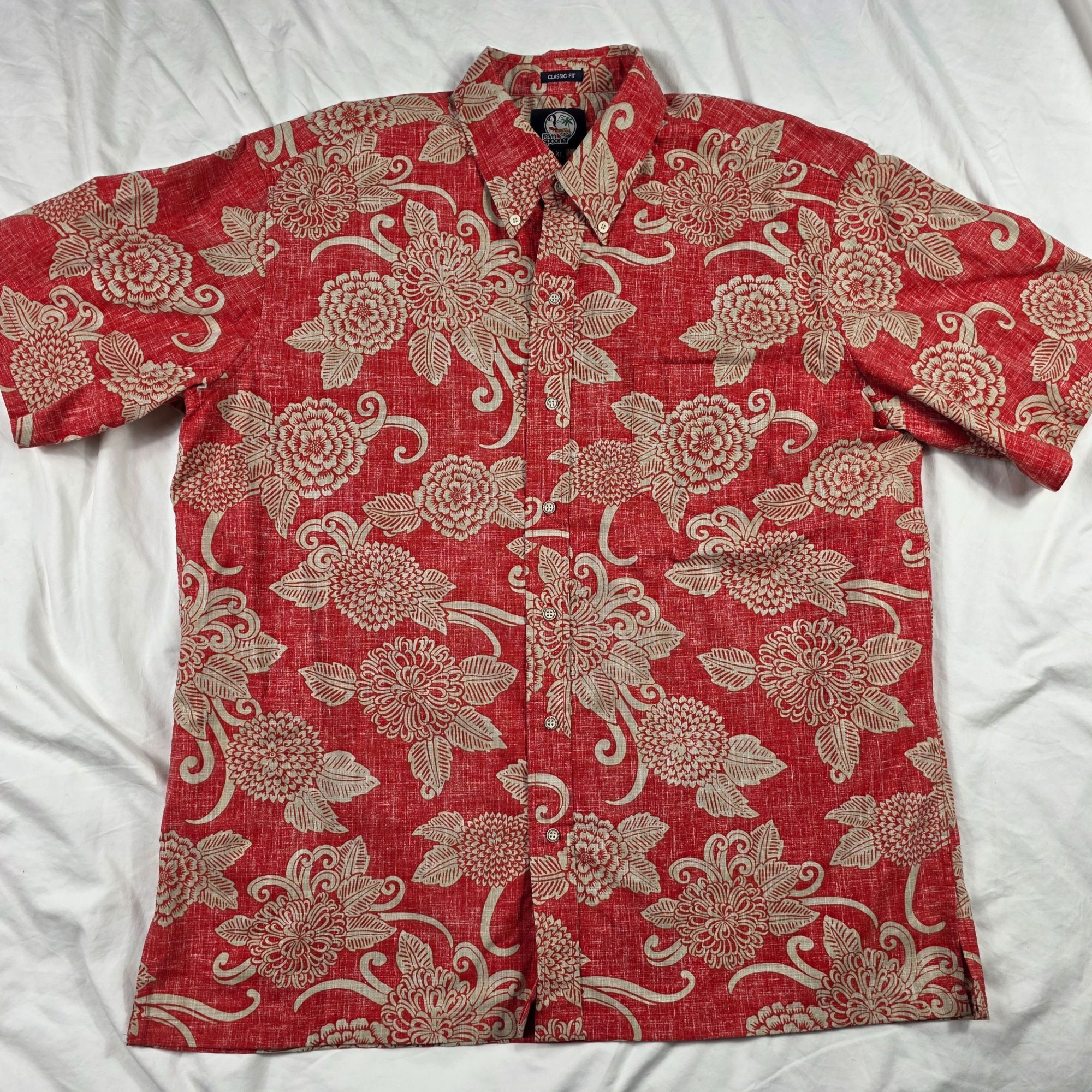 Reyn Spooner Reyn Spooner Kloth Mens Size XL Red Floral Button Front Shir Size US XL / EU 56 / 4 - 1 Thumbnail