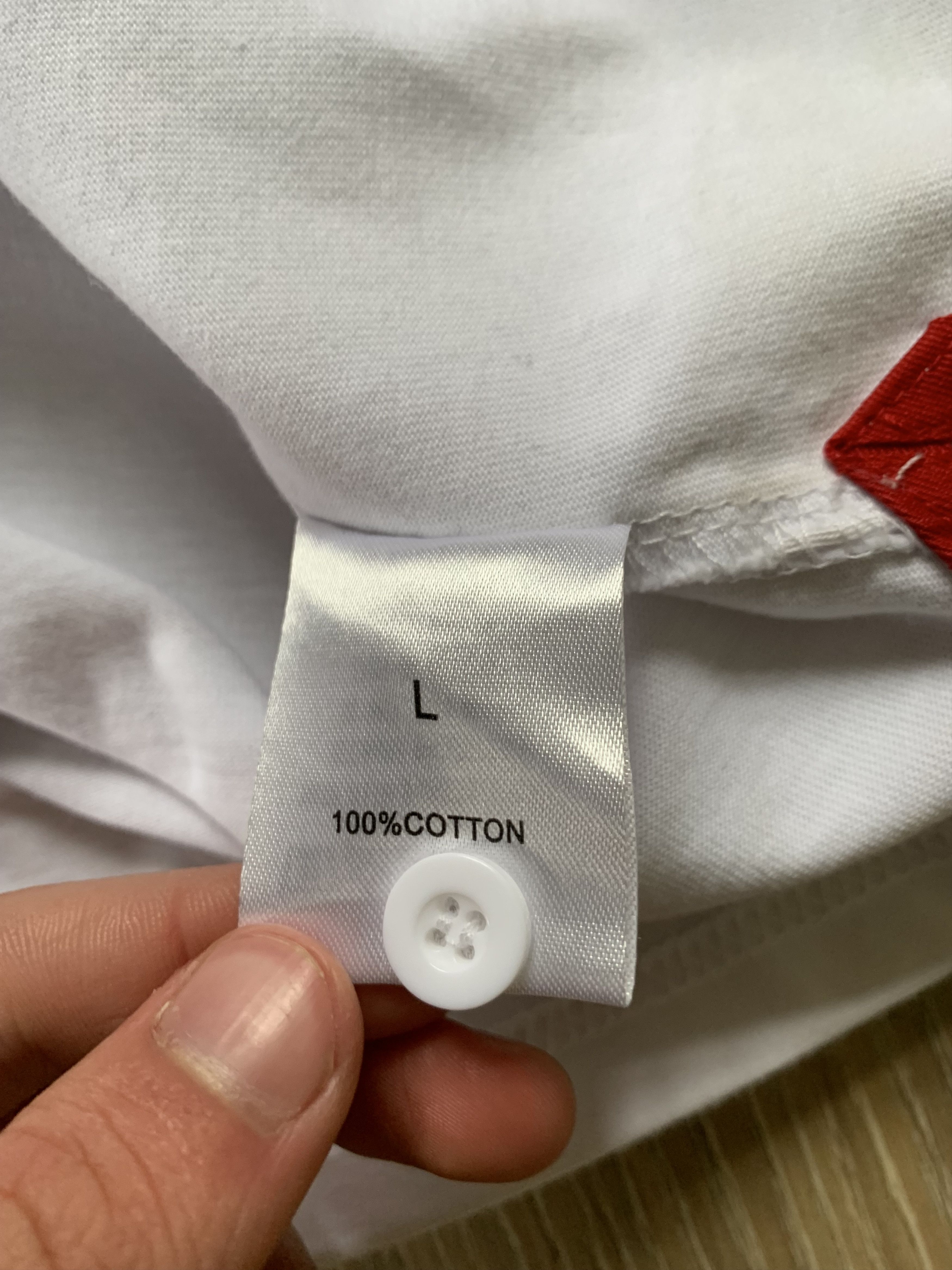 Vintage England WRU White Cotton Longsleeve Polo T Shirt Size US L / EU 52-54 / 3 - 9 Thumbnail