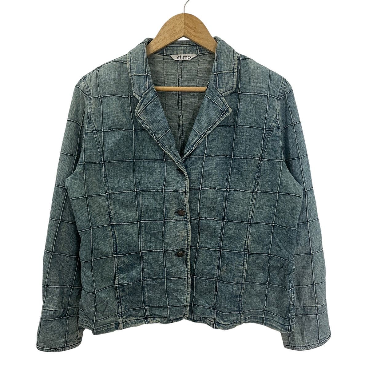Japanese Brand Vintage Ottimo Denim Coat Jacket Size US M / EU 48-50 / 2 - 1 Thumbnail