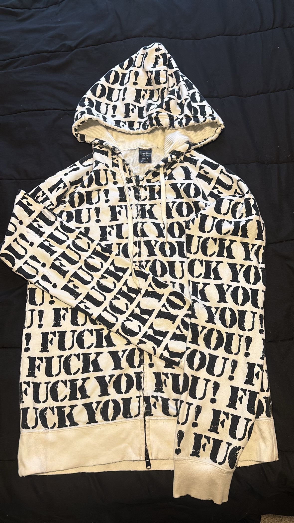 Number N Ine Fuck You Hoodie | Grailed