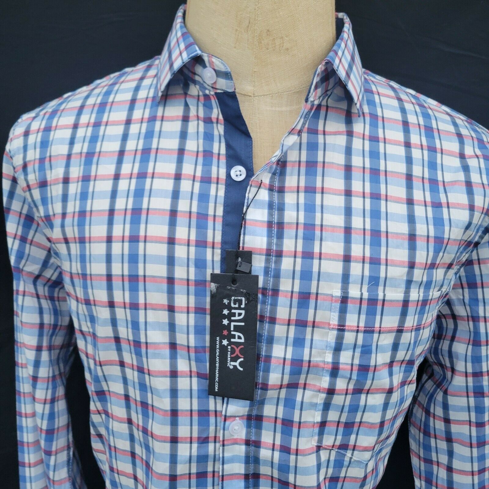 Other Men's Galaxy By Harvic Slim Fit Dress Shirt. Large Size US L / EU 52-54 / 3 - 1 Thumbnail