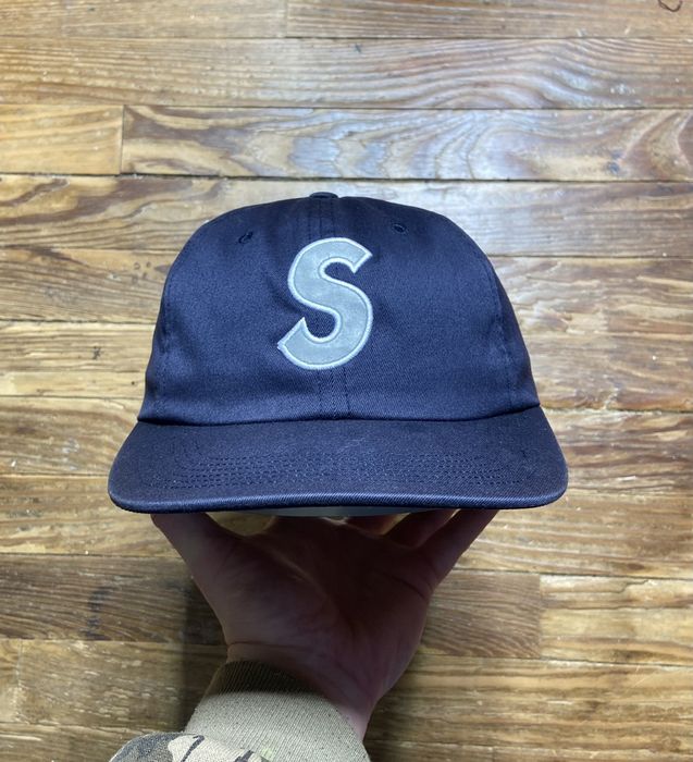 Supreme Supreme SS16 Navy 3M reflective 6 panel S logo Strapback