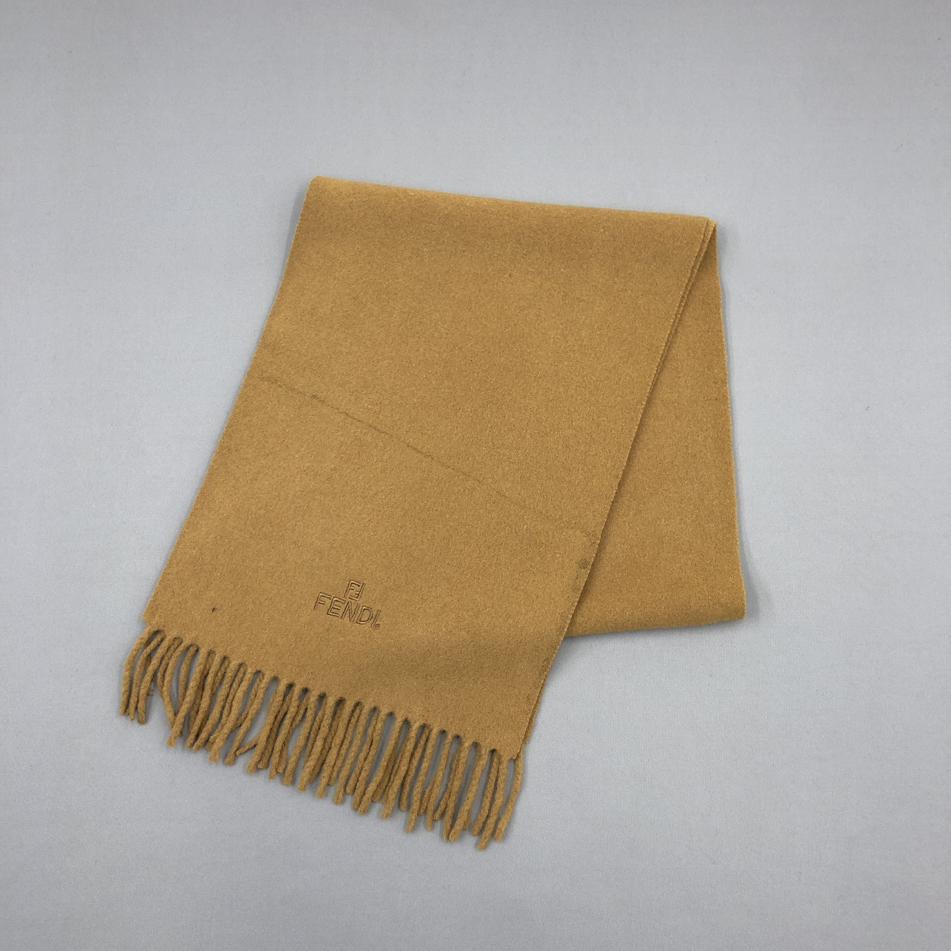 Fendi Vintage Fendi Scarf Muffler Wool Winter Fringe Neck Scarves Size ONE SIZE - 3 Thumbnail