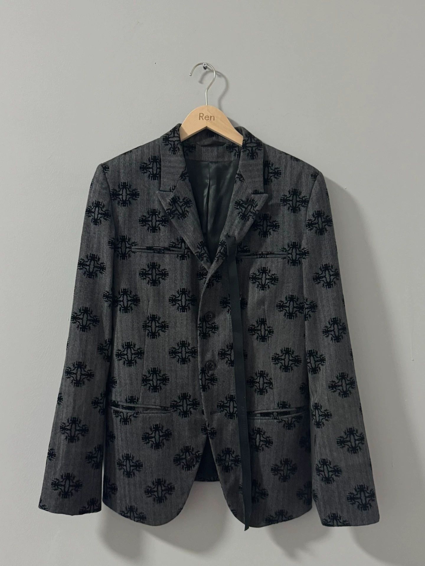 Ann Demeulemeester Ann demeulemeester 14SS flocked floral print coat Size XS / US 0-2 / IT 36-38 - 1 Thumbnail