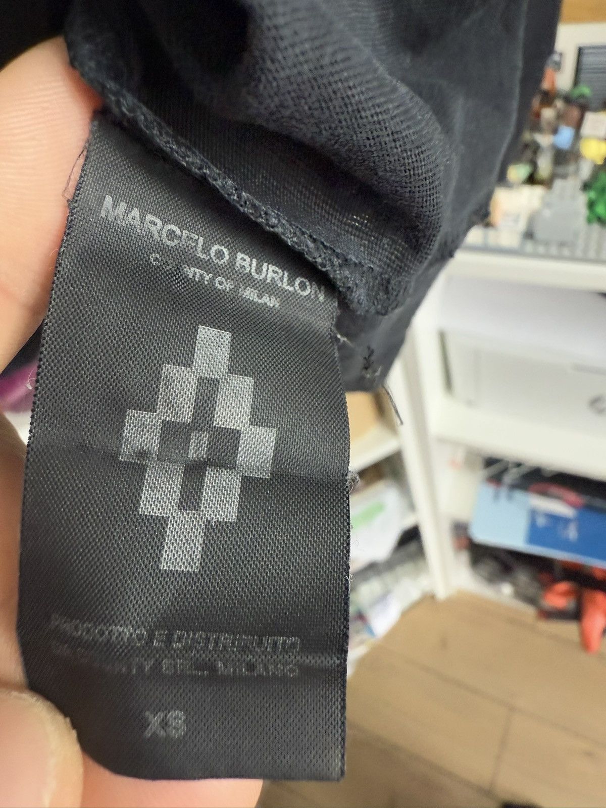 Designer × Marcelo Burlon Marcelo Burlon black printed longsleeve t-shirt XS designer Size US XS / EU 42 / 0 - 8 Thumbnail