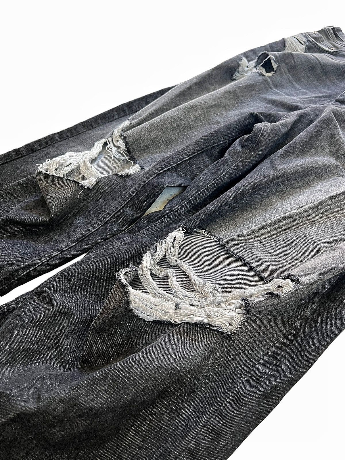 Balenciaga SS22 Destroyed Super Baggy Skater Denim Size US 34 / EU 50 - 5 Thumbnail