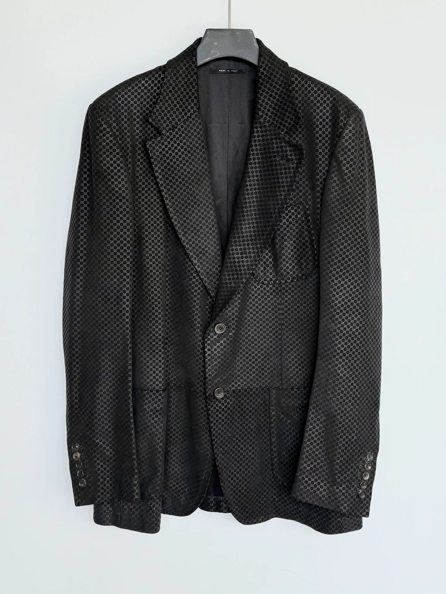 Gucci Gucci Full GG Suede Leather Blazer Jacket (Size 54) Size 54R - 1 Thumbnail