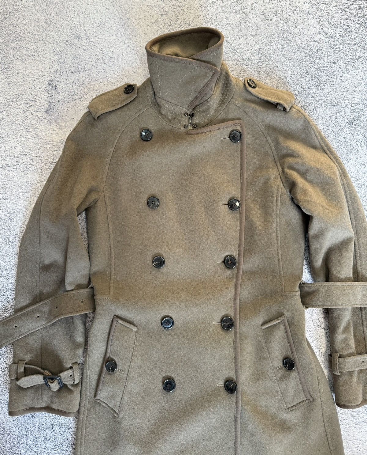 Burberry Burberry Women Trench Coat Wool Cashmere Belted UK8 USA6 Size M / US 6-8 / IT 42-44 - 6 Thumbnail