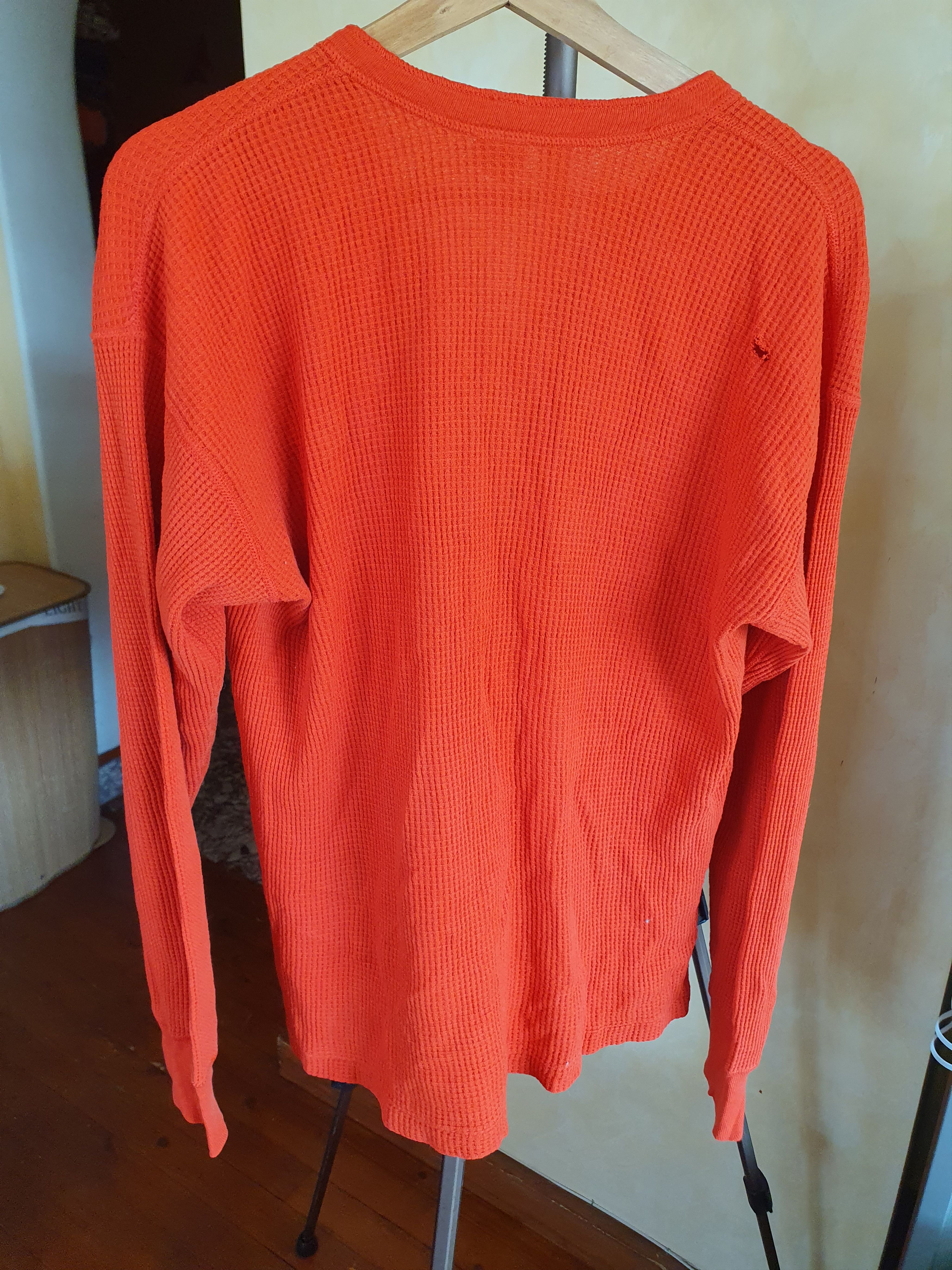 Gap Gap Vtg Made in USA Waffle-Knit Long Sleeve t-shirt TRASHED Size US M / EU 48-50 / 2 - 11 Thumbnail