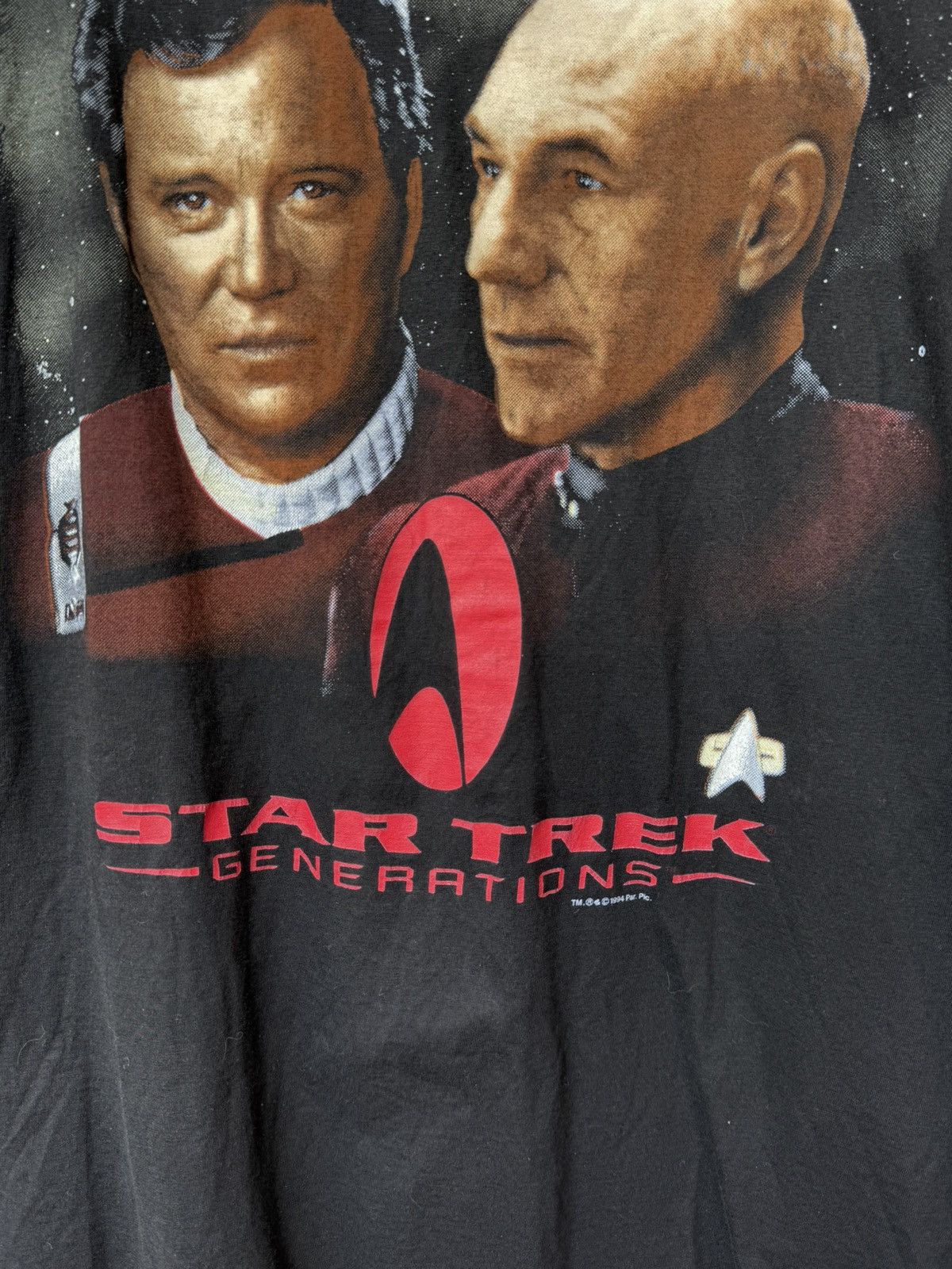 Star Wars Vintage 1994 Star Trek Generations T-shirt Size US XL / EU 56 / 4 - 2 Thumbnail
