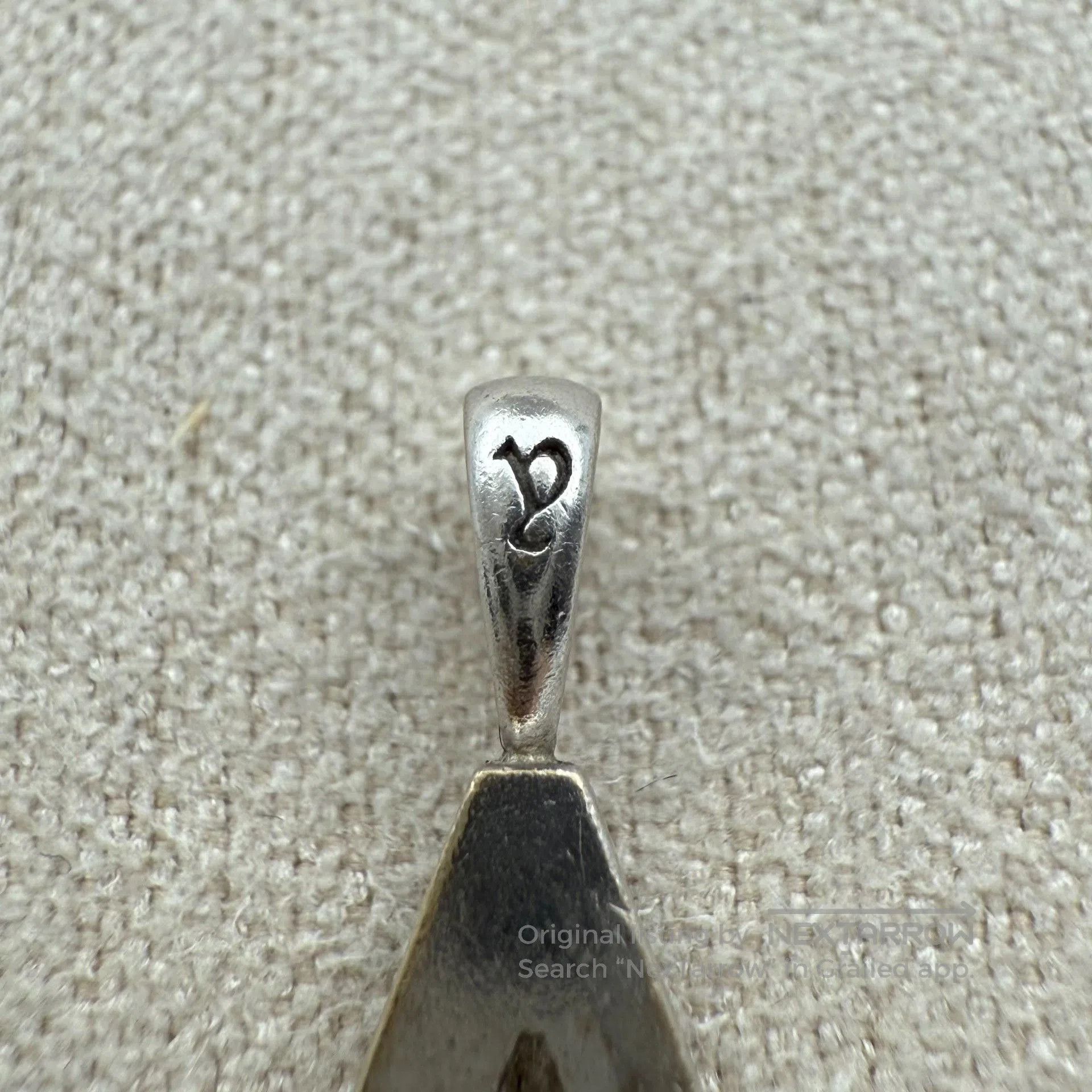 EYEFUNNY Eyefunny White Gold Diamond Letter A Pendant. Size ONE SIZE - 3 Thumbnail