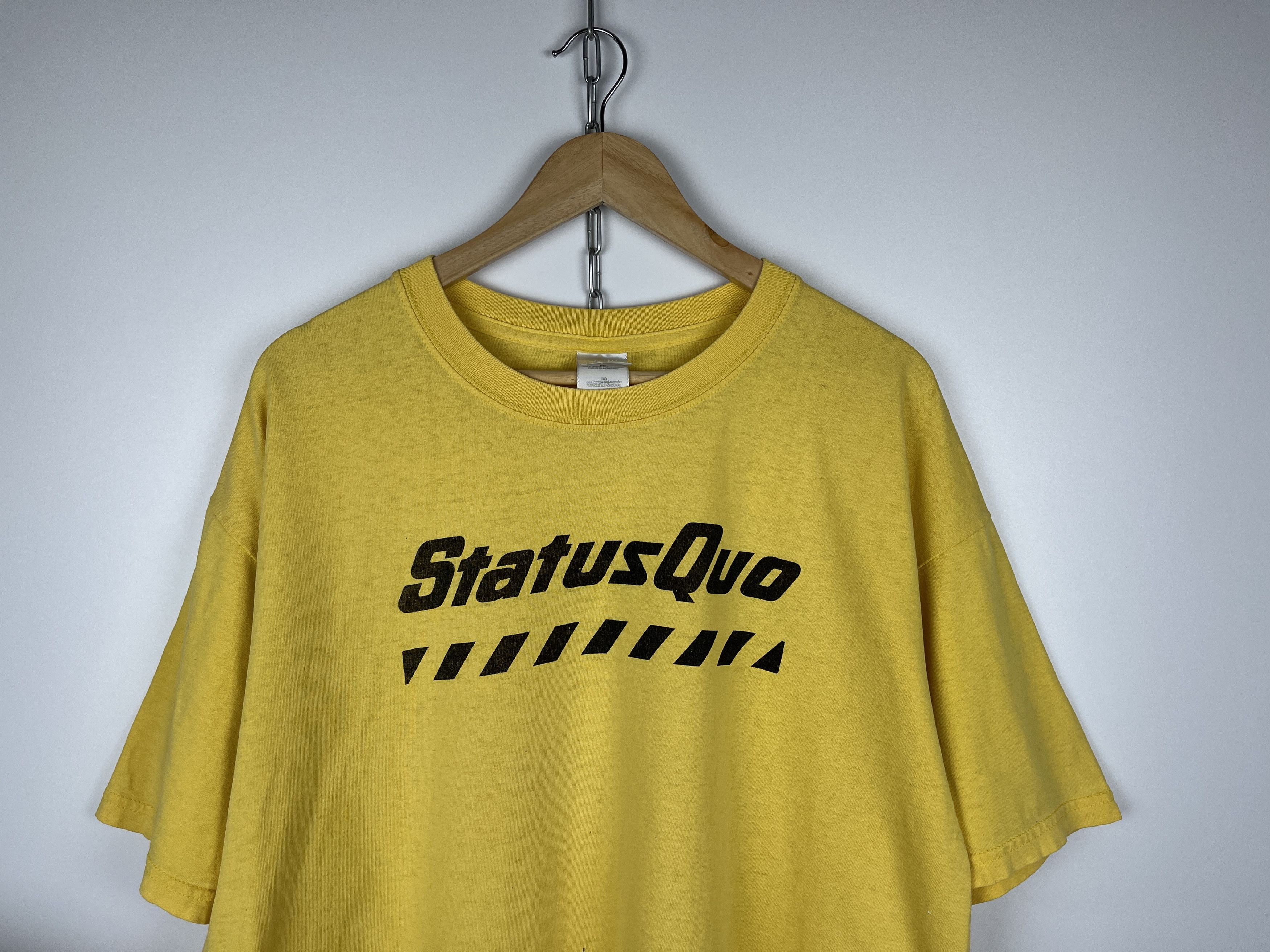Band Tees × Gildan × Vintage 00's Status Quo Rock Band "Blues and Rhythm" T-shirt Y2K Size US XL / EU 56 / 4 - 3 Thumbnail