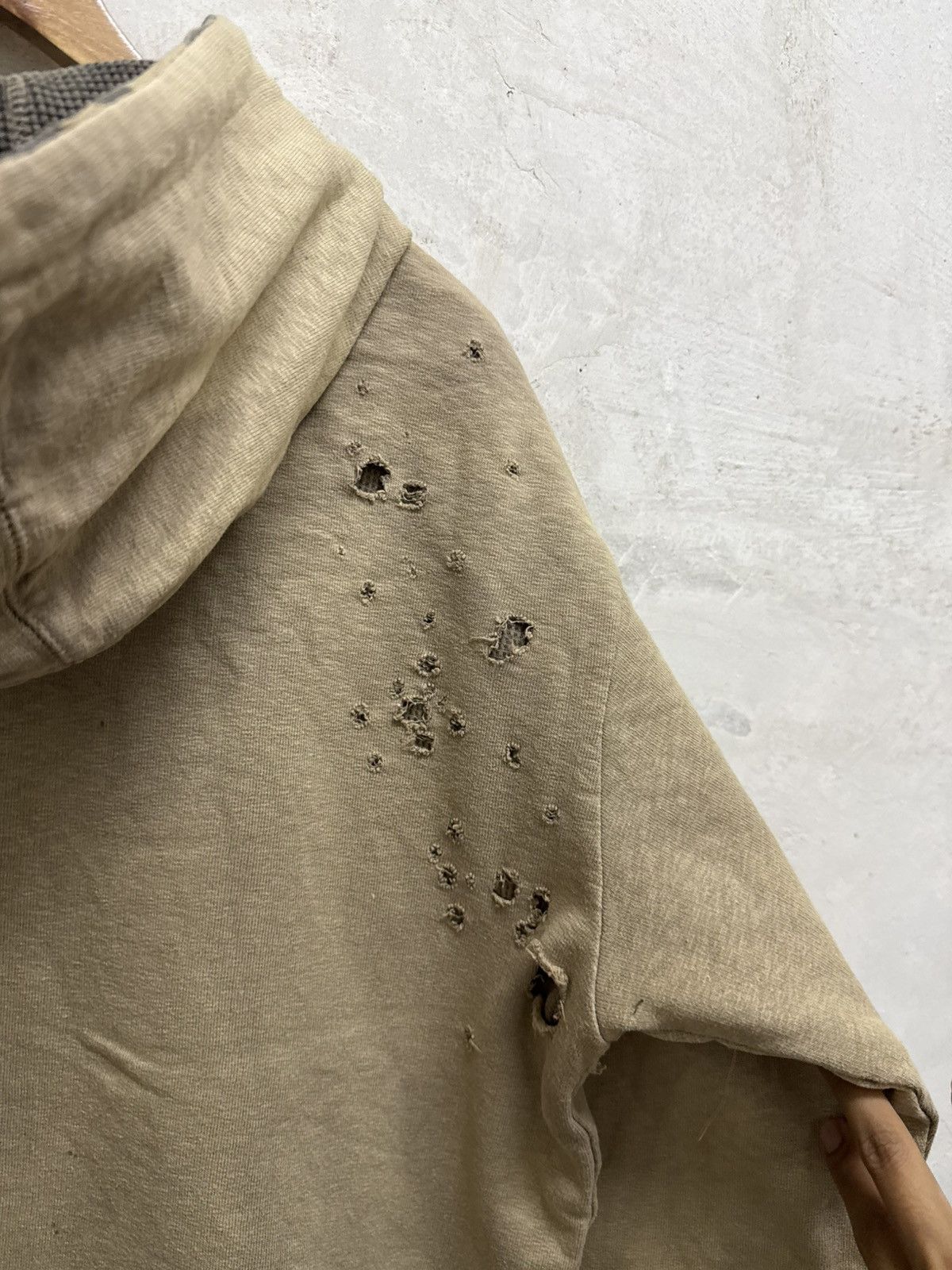 SBTG Sabotage Camo Reversible Thermal Lined Distressed Hoodie Size US L / EU 52-54 / 3 - 7 Thumbnail
