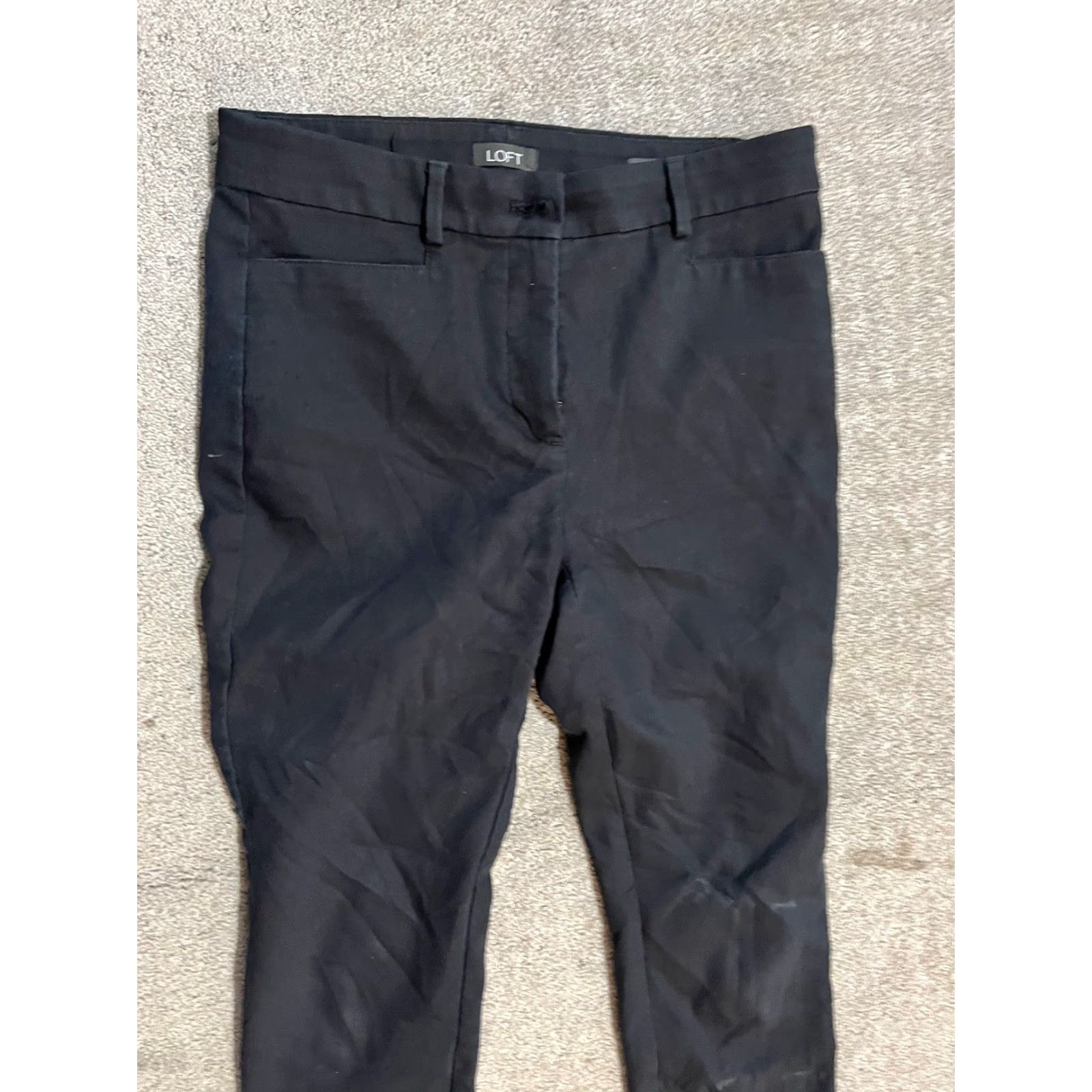 Ann Taylor Ann Taylor Loft Black Women's Pants Size 2 Stretch Skinny Ankle Size 26" / US 2 / IT 38 - 2 Thumbnail