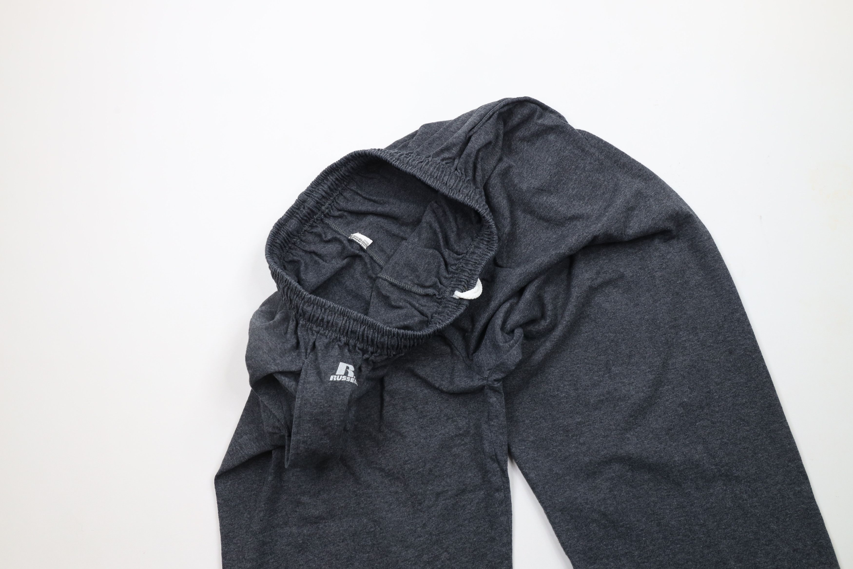 Russell Athletic × Vintage Vintage Russell Athletic Spell Out Wide Leg Sweatpants Gray Size US 34 / EU 50 - 7 Thumbnail