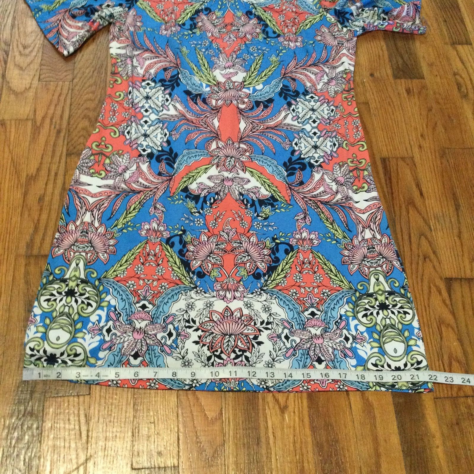 Other Leslie Fay Multicolor Lined Floral Print Midi Dress Size 8 Size M / US 6-8 / IT 42-44 - 12 Thumbnail