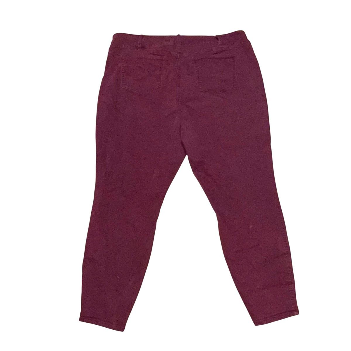 Torrid Torrid Super Stretch burgundy red zipper detail jegging Size 42" / US 20 - 5 Thumbnail