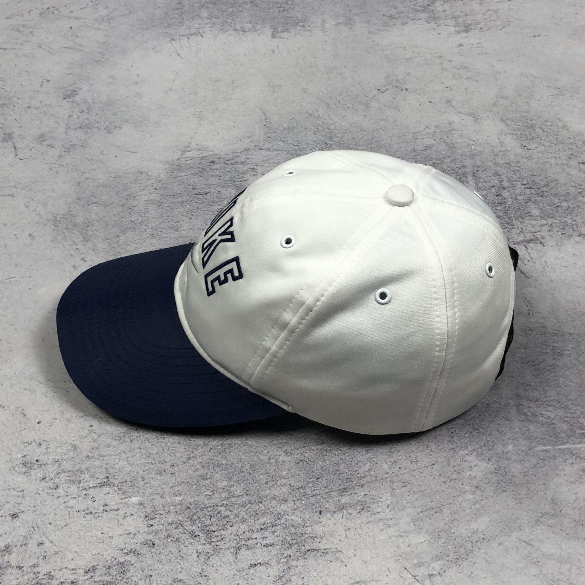 Nike Y2K Nike Centre Script Swoosh Logo Blue White Vintage Cap Size ONE SIZE - 4 Thumbnail