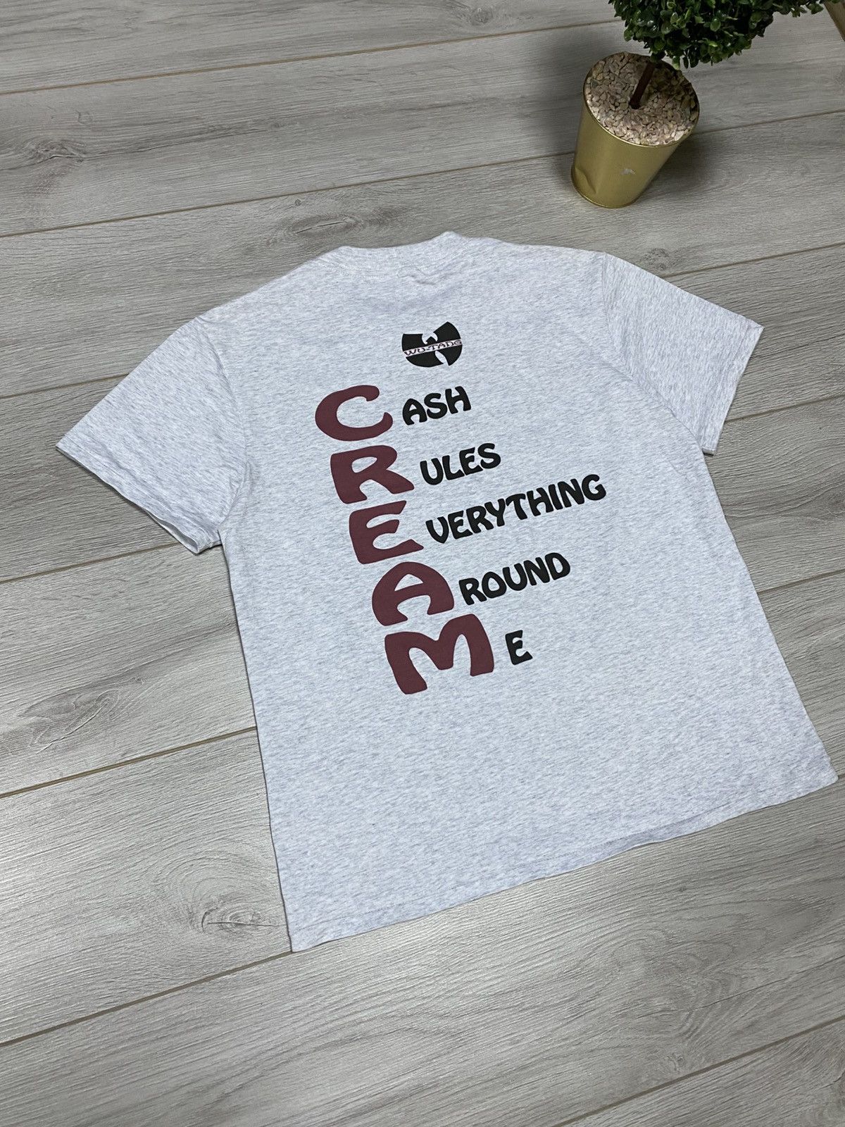 Band Tees Vintage Bootleg Wu tang clan enter the wu tang cream Size US L / EU 52-54 / 3 - 8 Thumbnail