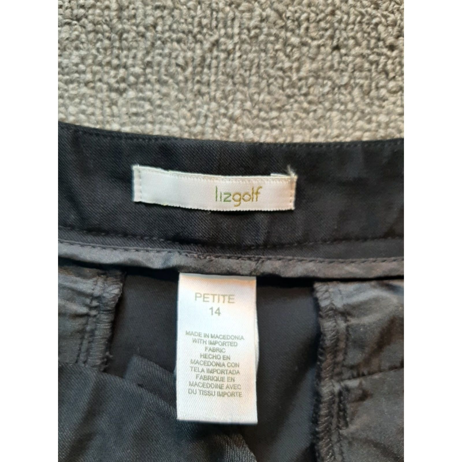 Vintage Liz Golf Shorts Bermuda Womens Size 14P Petite Black Casual Travel Size 36" / US 14 / IT 50 - 4 Thumbnail