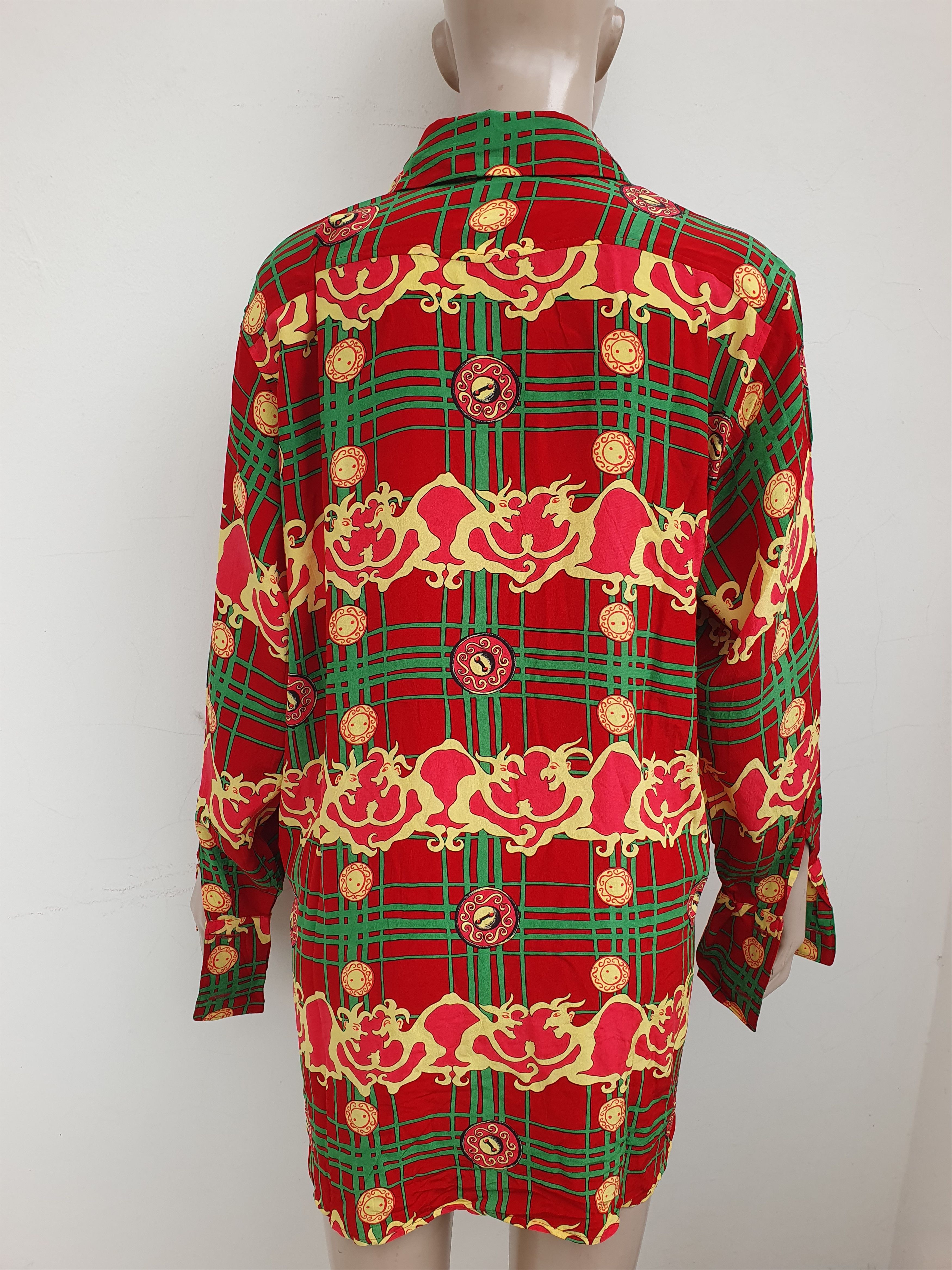 Jil Sander 1980s Vintage Silk Shirt Size US M / EU 48-50 / 2 - 4 Thumbnail