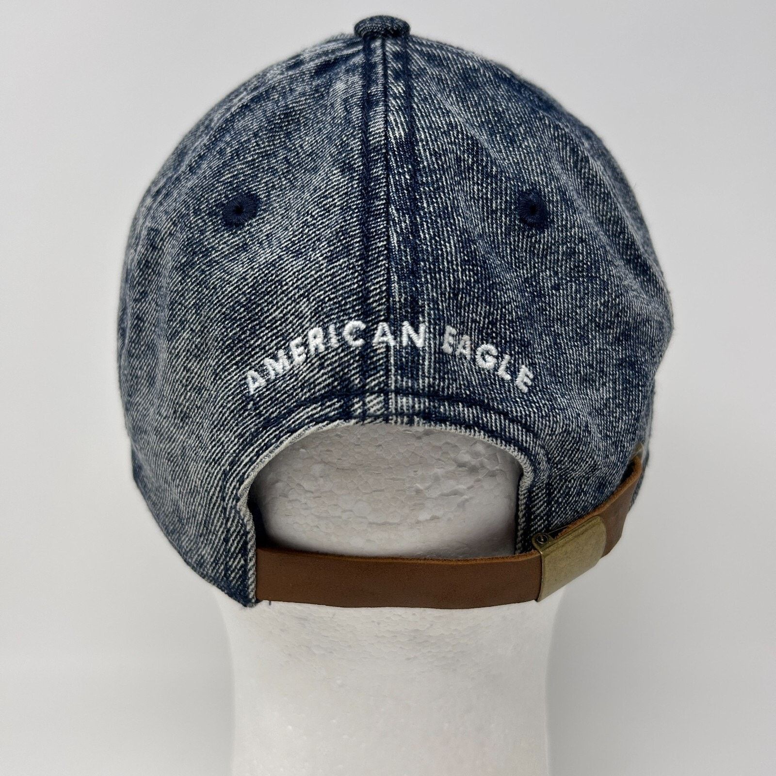 American Eagle Outfitters American Eagle Outfitters Denim Dad Hat Baseball Cap Blue Size ONE SIZE - 3 Thumbnail