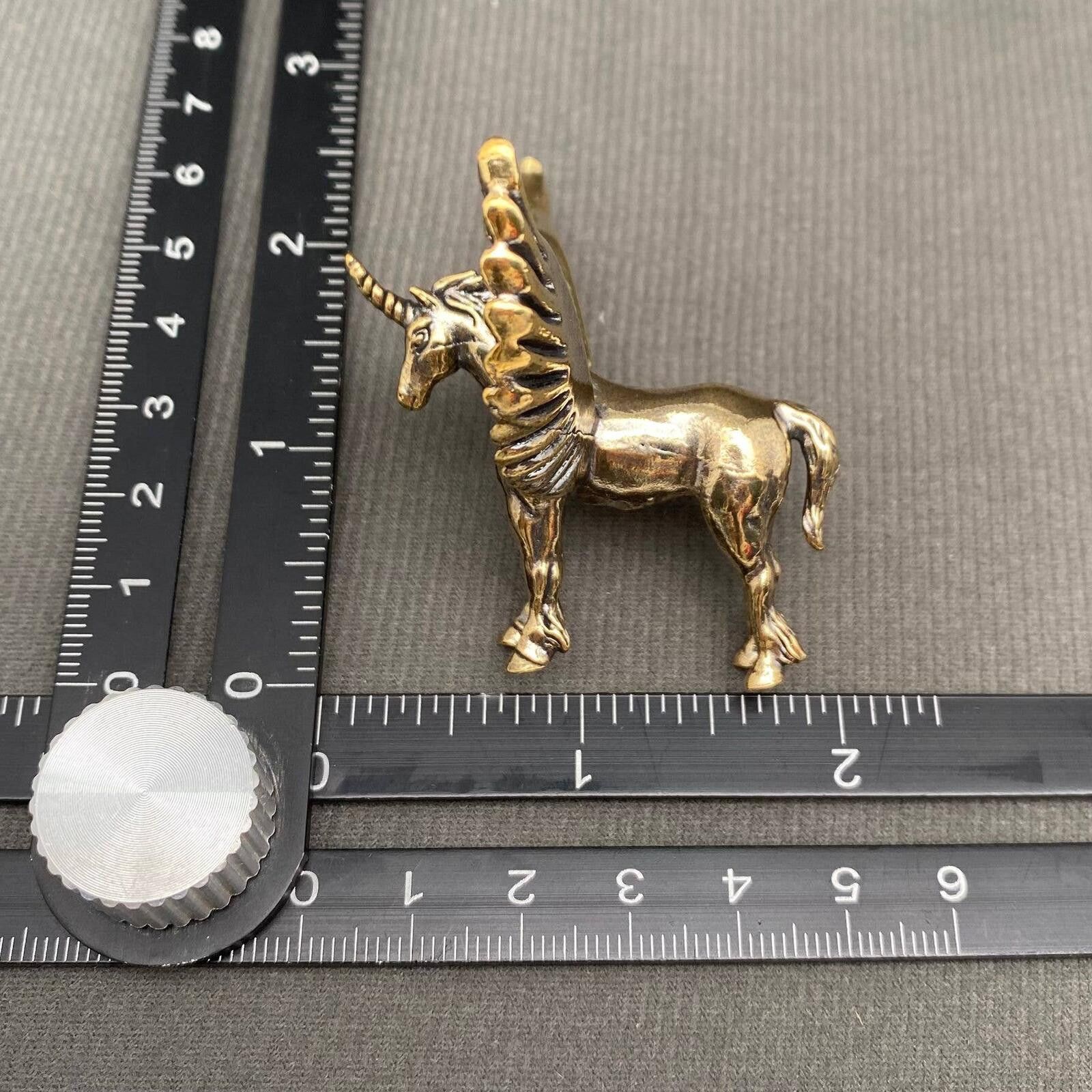The Unbranded Brand Brass Winged Unicorn Figurine Size ONE SIZE - 3 Thumbnail