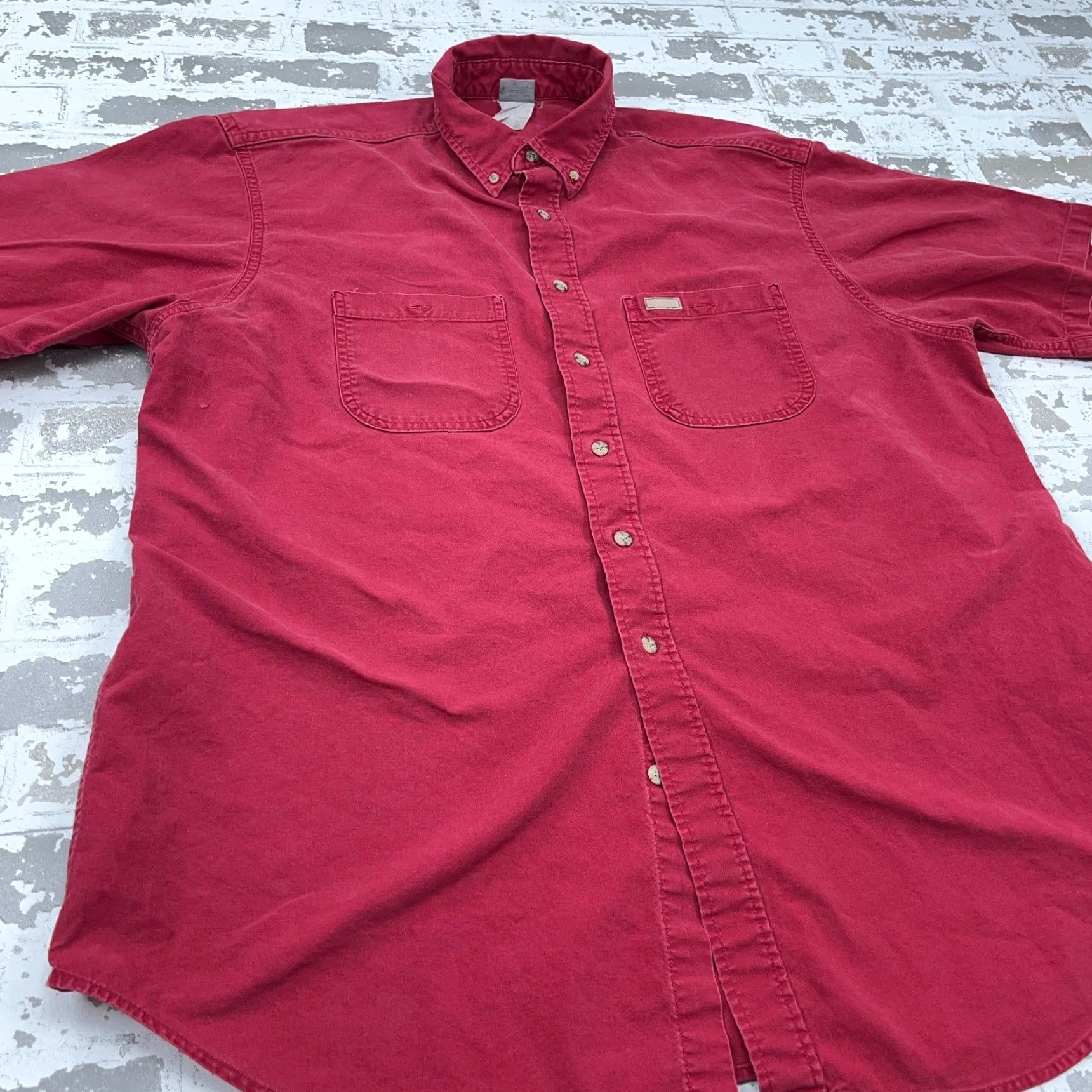 Carhartt Vintage Carhartt Men Red Large Button Up Faded Work Shirt Canvas * User: Vintage Carhartt Men Red Large Button Up Faded Work Shirt Canvas * Size US L / EU 52-54 / 3 - 6 Thumbnail