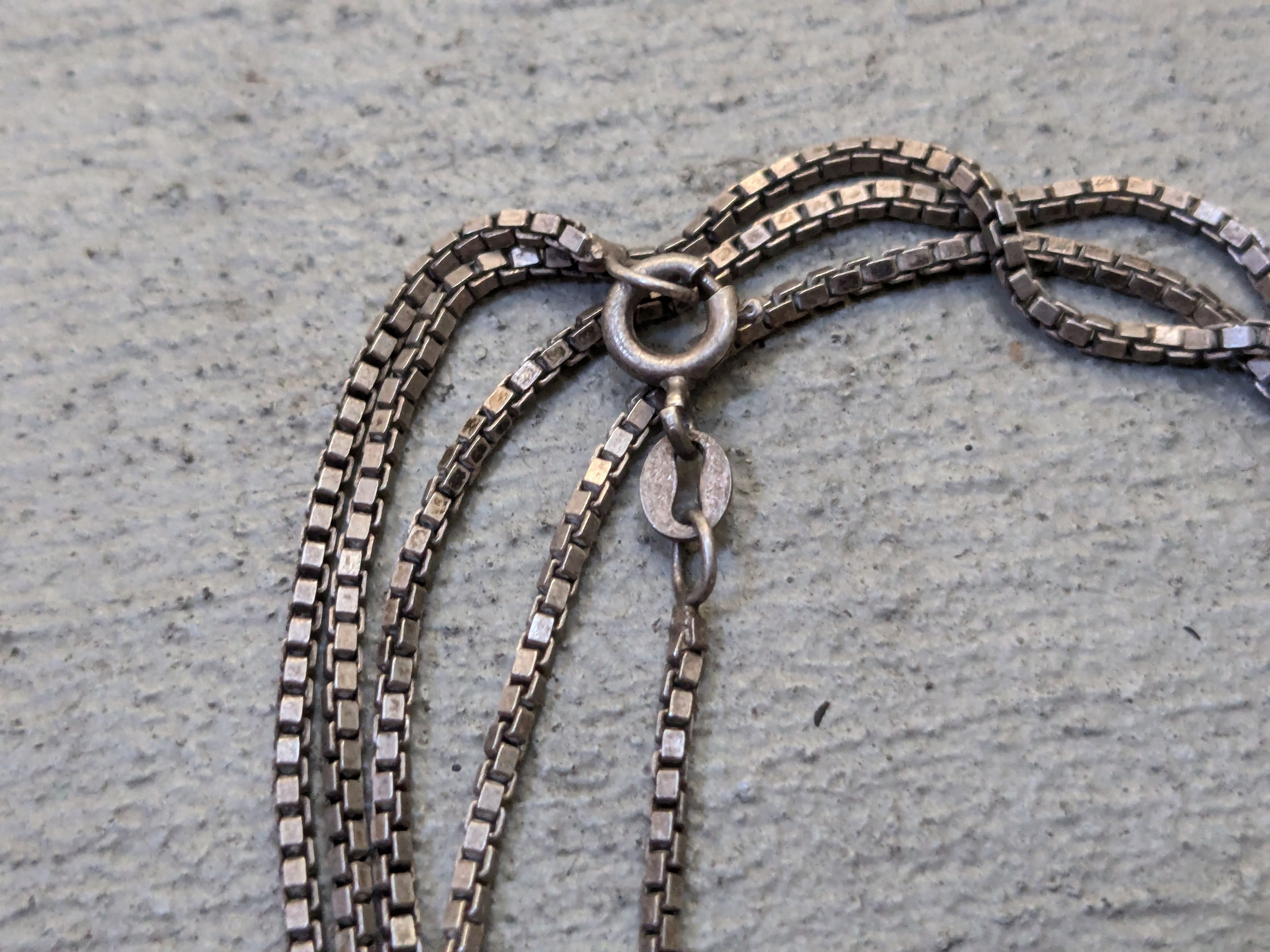 Other Vintage Sterling Silver Necklace Perfume Pendant 30" Italy Size ONE SIZE - 5 Thumbnail